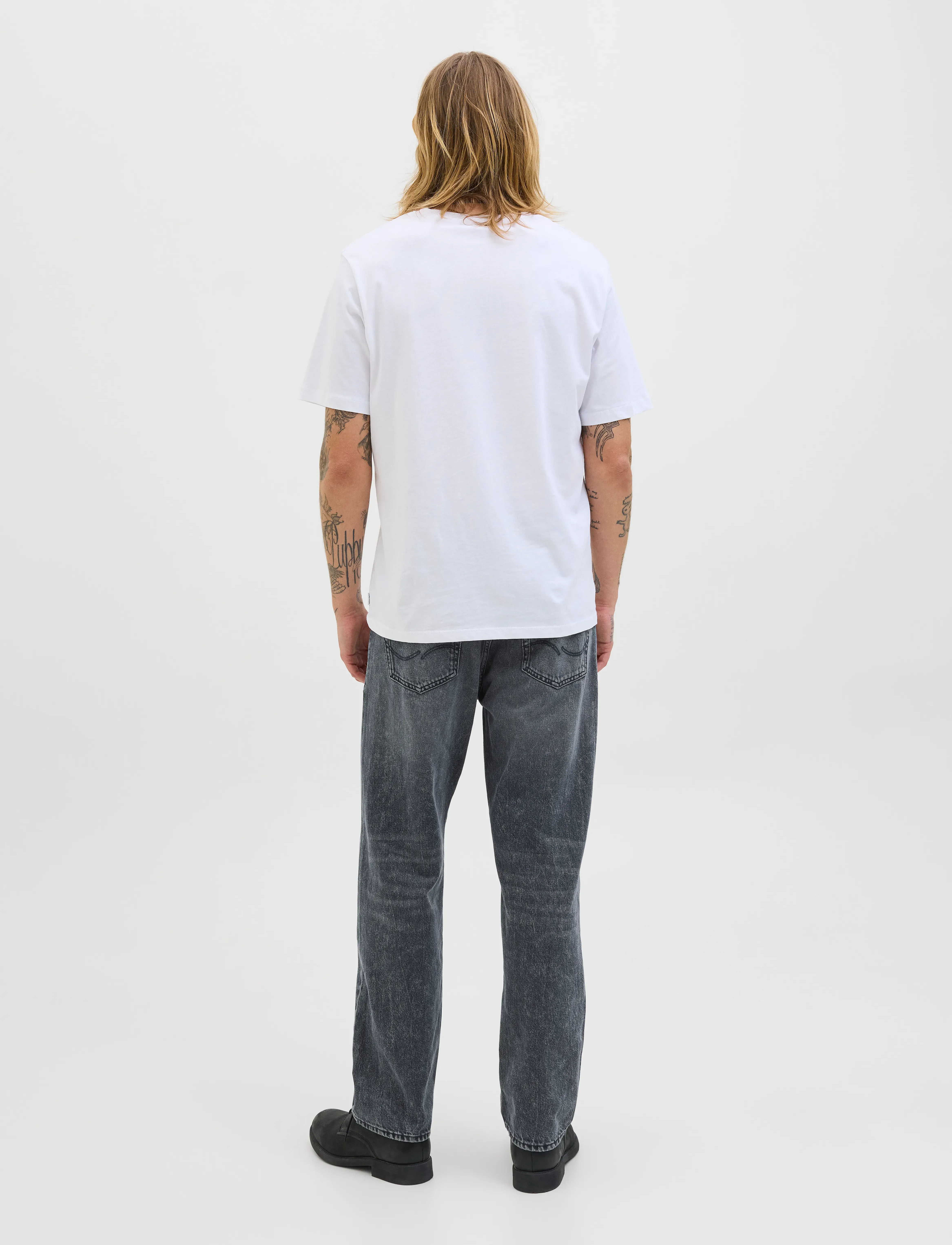 Jack & Jones - JJIEDDIE JJORIGINAL SQ 227 - loose jeans - blue denim - 3