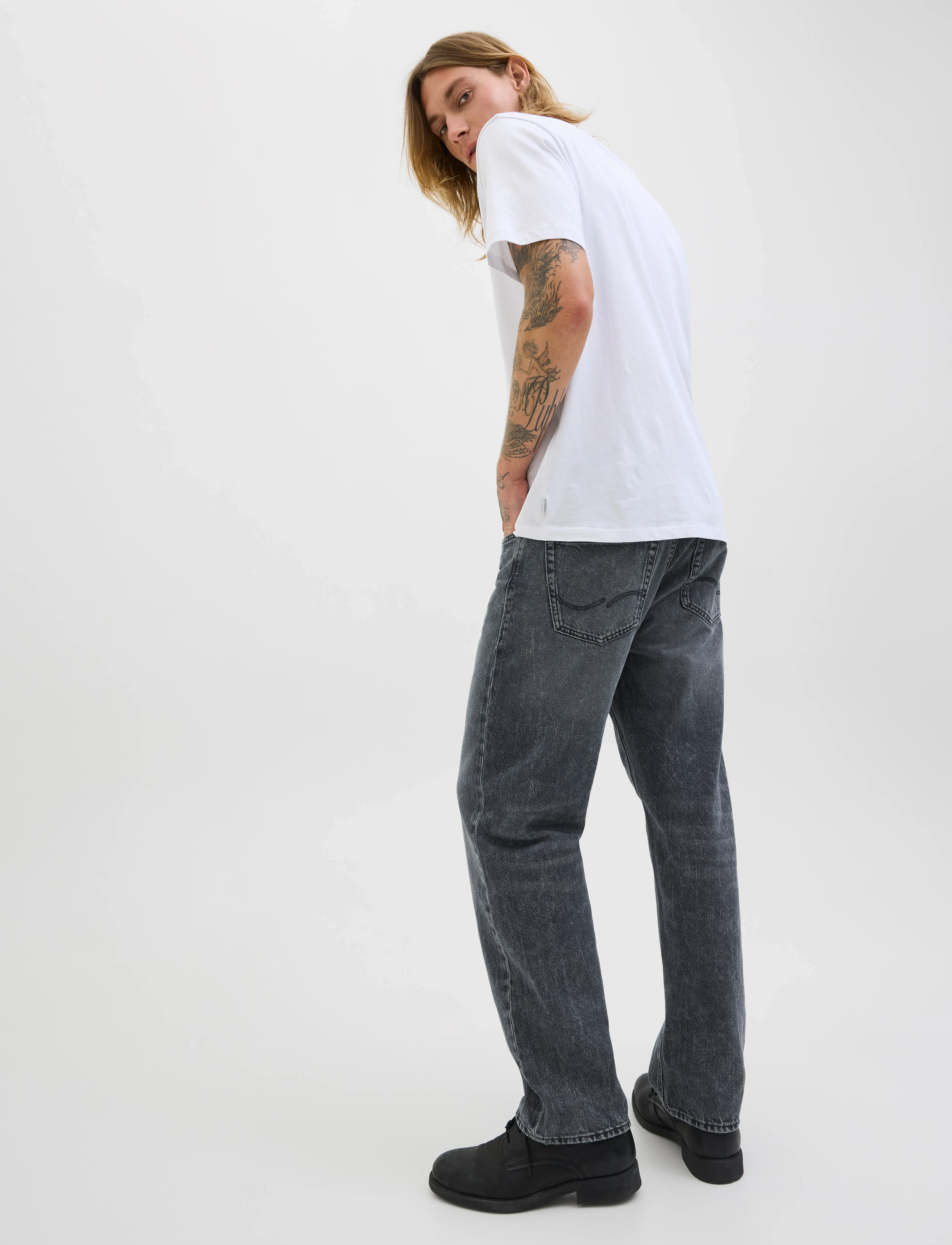 JACK & JONES Jjieddie Jjoriginal Sq 227 relaxed fit jeans herr – bild 6