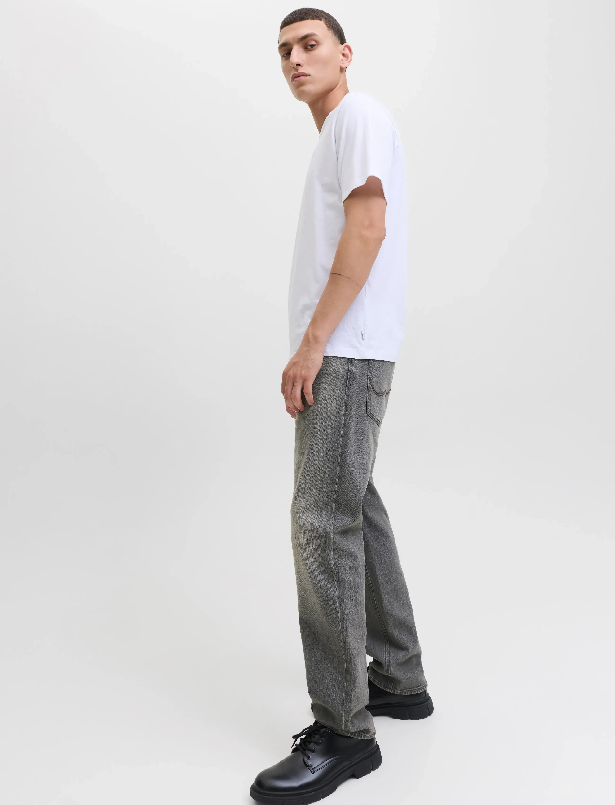 Jack & Jones JJIMIKE JJORIGINAL SBD 558 - Tapered jeans - GREY DENIM / grey
