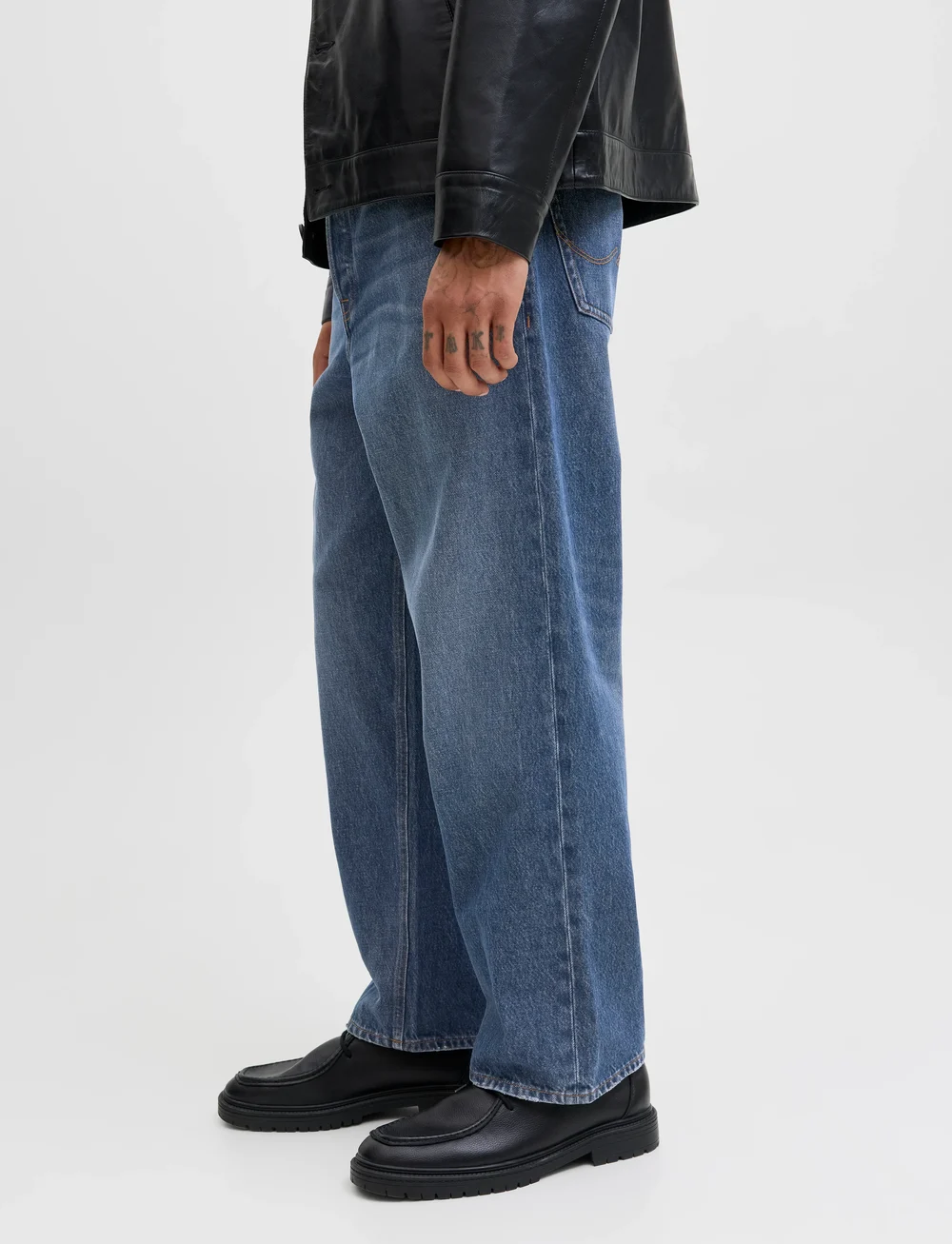 Jack & Jones - JJIALEX JJORIGINAL SBD 881 SN - alt laienevad teksad - blue denim - 5