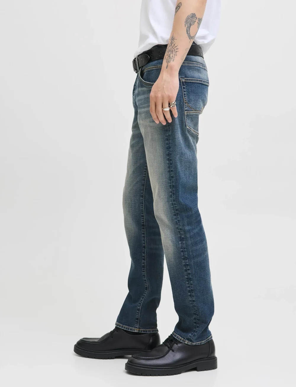 Jack & Jones - JJIMIKE JJFOX CB 082 - tapered jeans - blue denim - 5