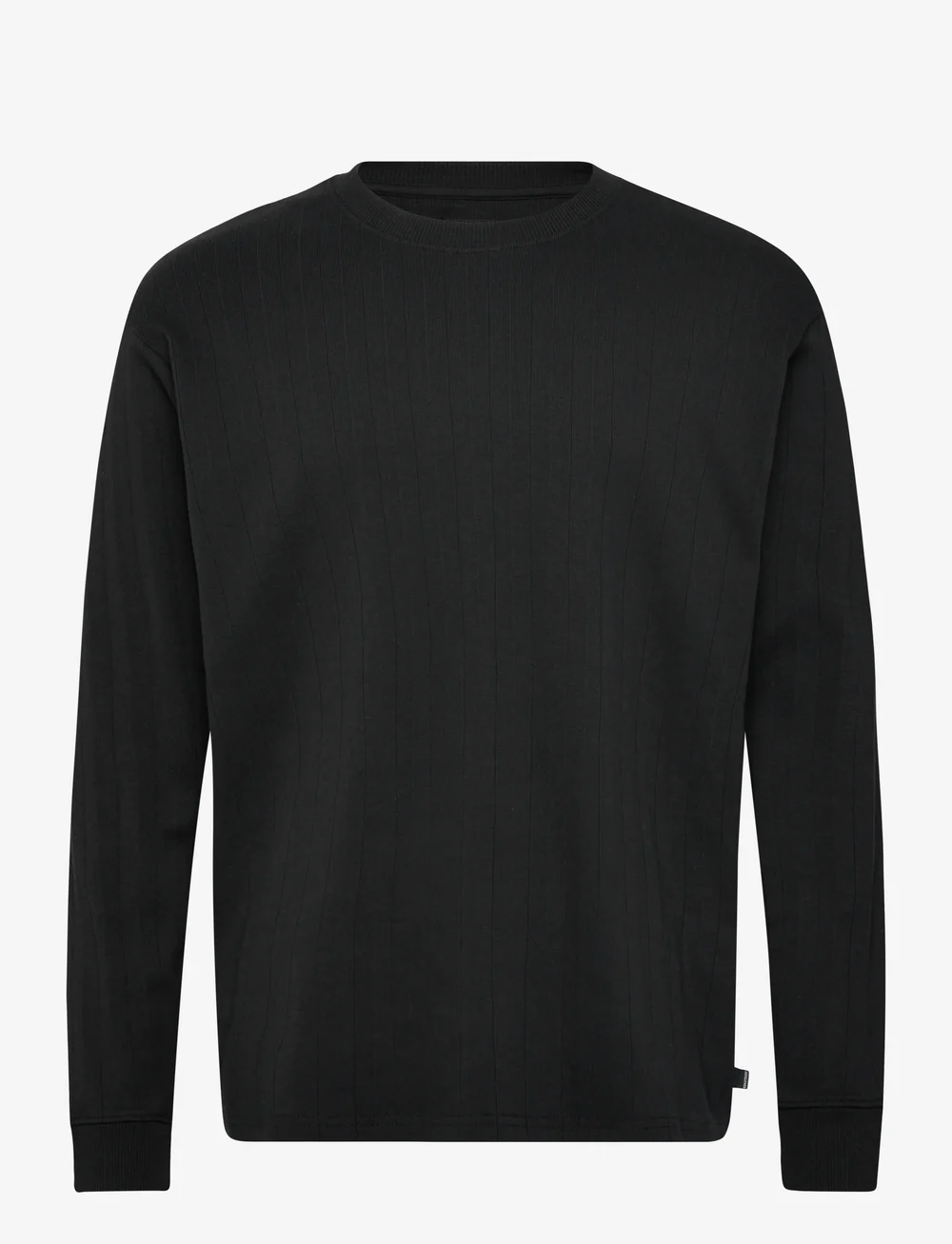 Jack & Jones - JPRBLAKOLE LS DROP NEEDLE TEE STYD AW24 - pikkade varrukatega t-särgid - black - 0