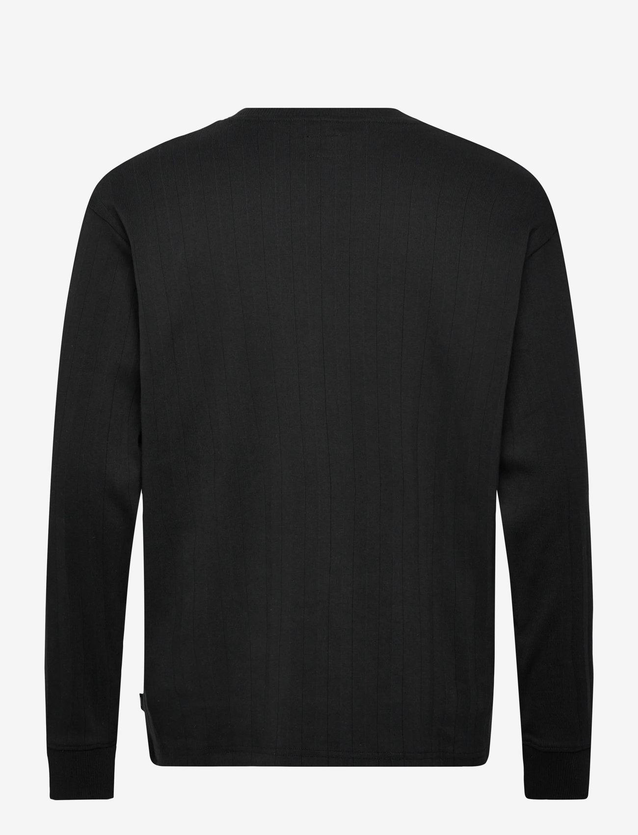 Jack & Jones - JPRBLAKOLE LS DROP NEEDLE TEE STYD AW24 - langærmede t-shirts - black - 1
