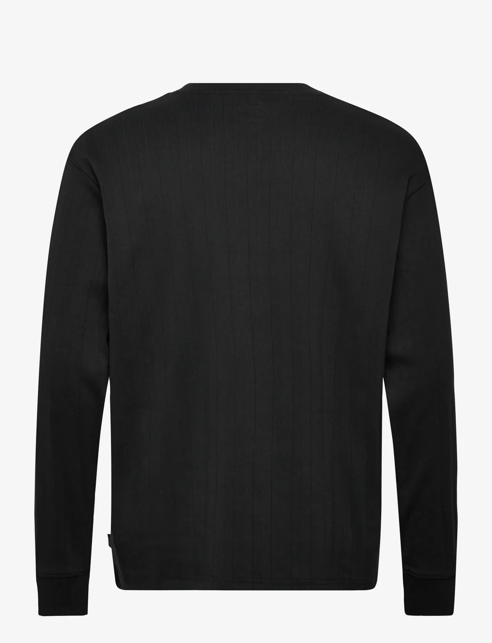 Jack & Jones - JPRBLAKOLE LS DROP NEEDLE TEE STYD AW24 - pikkade varrukatega t-särgid - black - 1