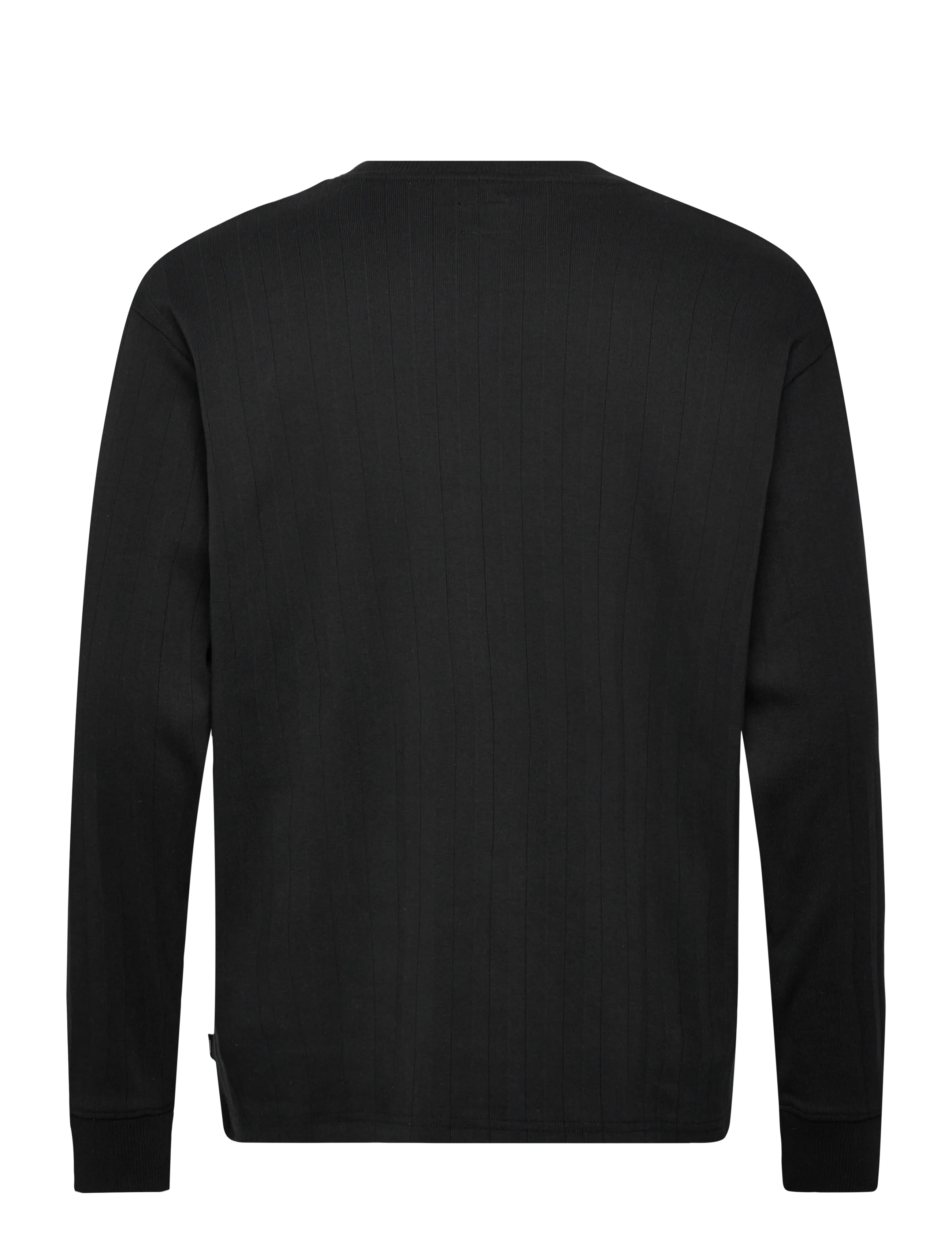 Jack & Jones - JPRBLAKOLE LS DROP NEEDLE TEE STYD AW24 - langermabolir - black - 1