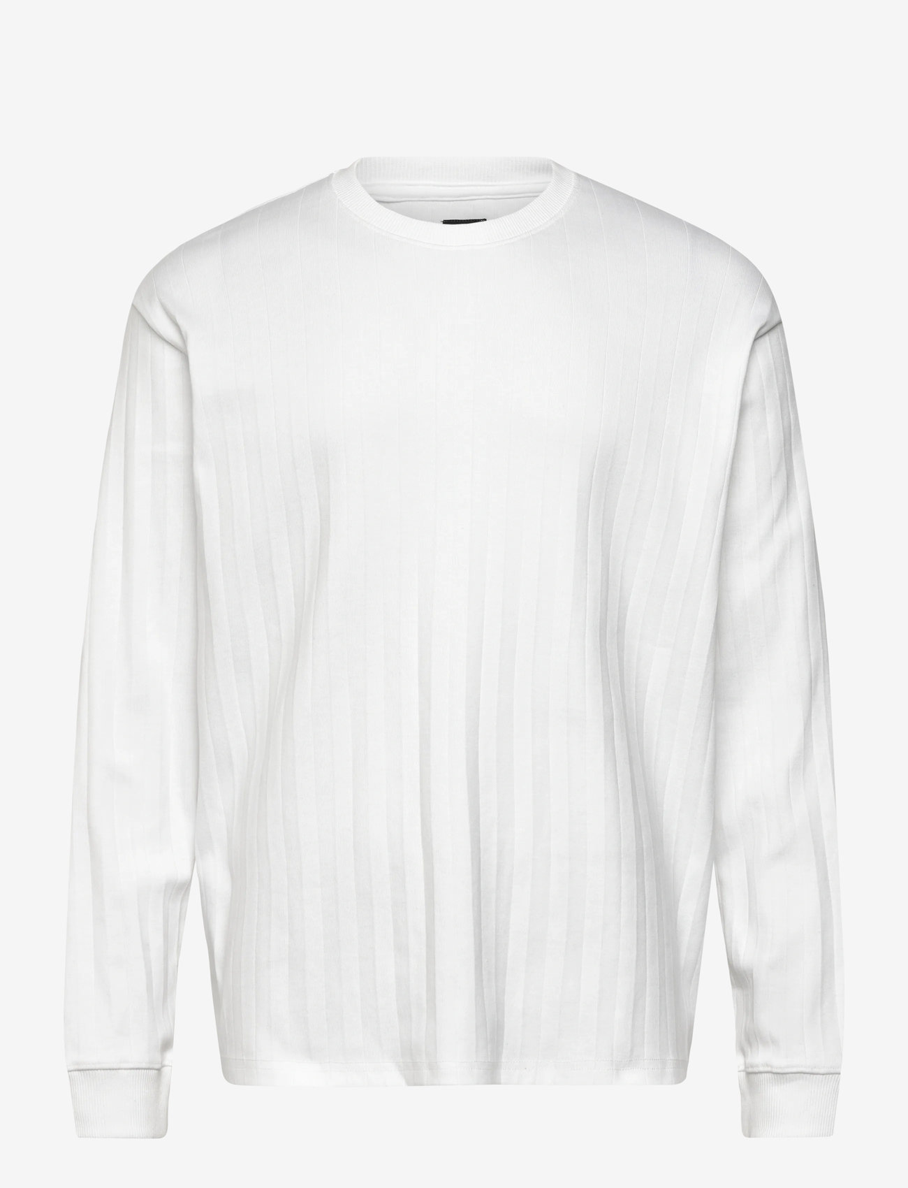 Jack & Jones - JPRBLAKOLE LS DROP NEEDLE TEE STYD AW24 - langärmelig - bright white - 0