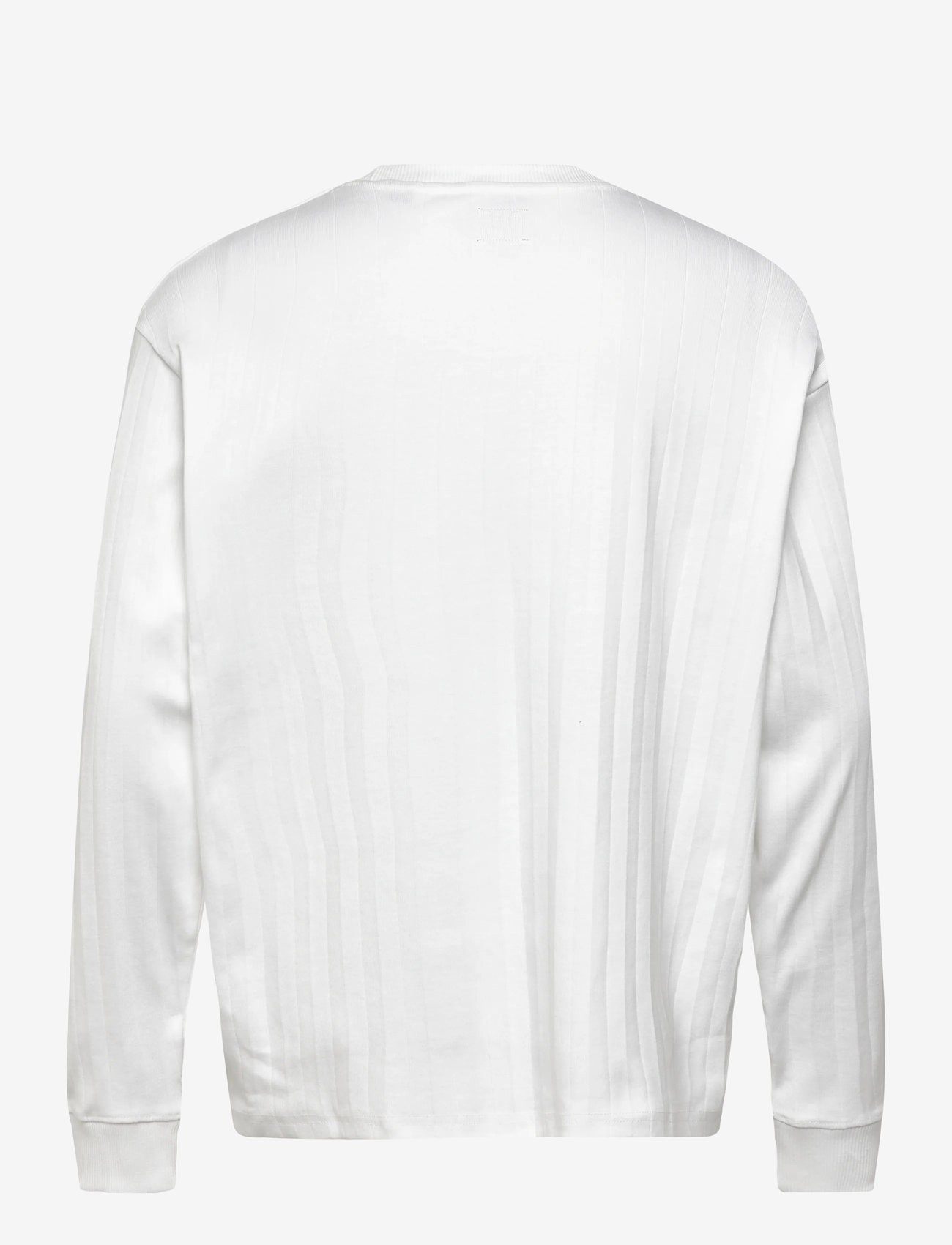 Jack & Jones - JPRBLAKOLE LS DROP NEEDLE TEE STYD AW24 - langärmelig - bright white - 1