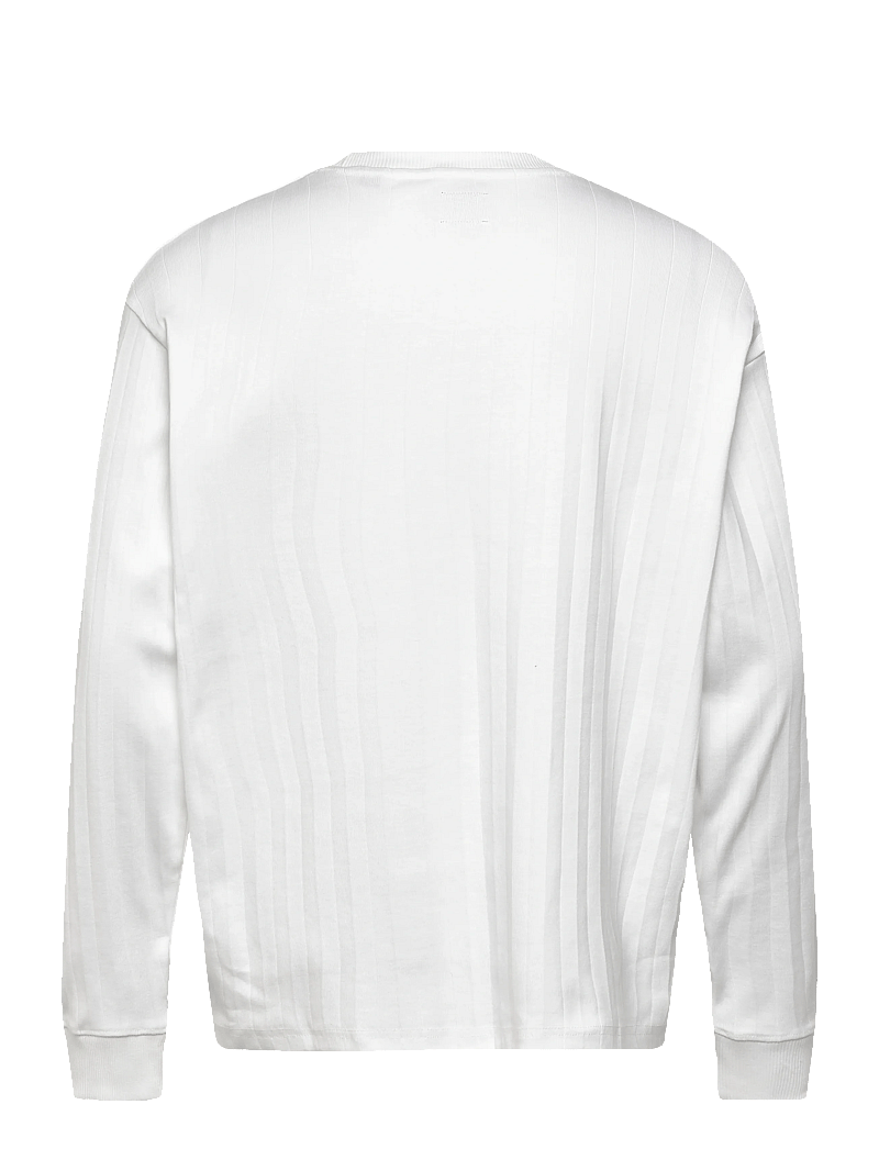 Jack & Jones - JPRBLAKOLE LS DROP NEEDLE TEE STYD AW24 - langärmelig - bright white - 1