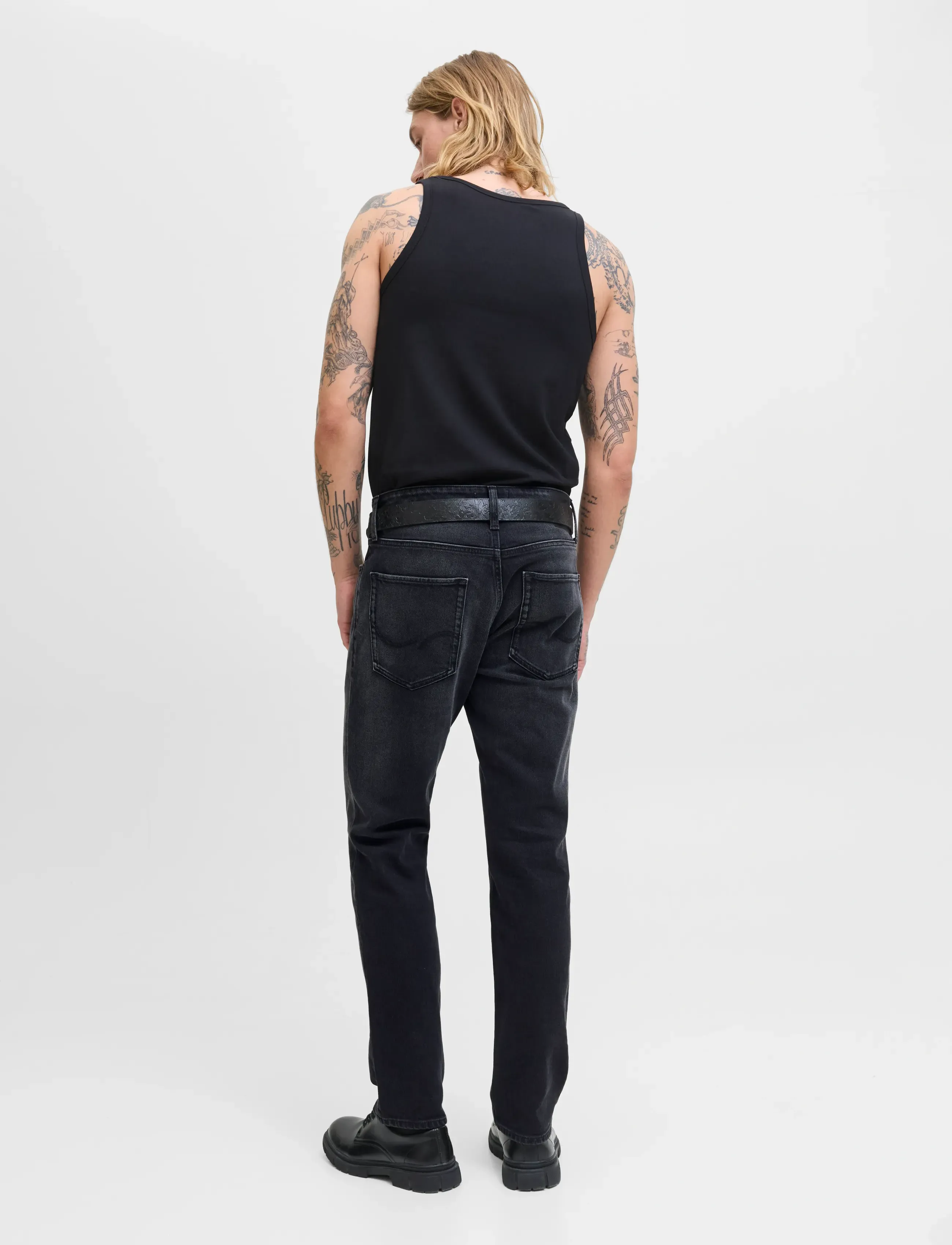 Jack & Jones - JJICLARK JJORIGINAL AKM 394 NOOS - regular jeans - black denim - 3