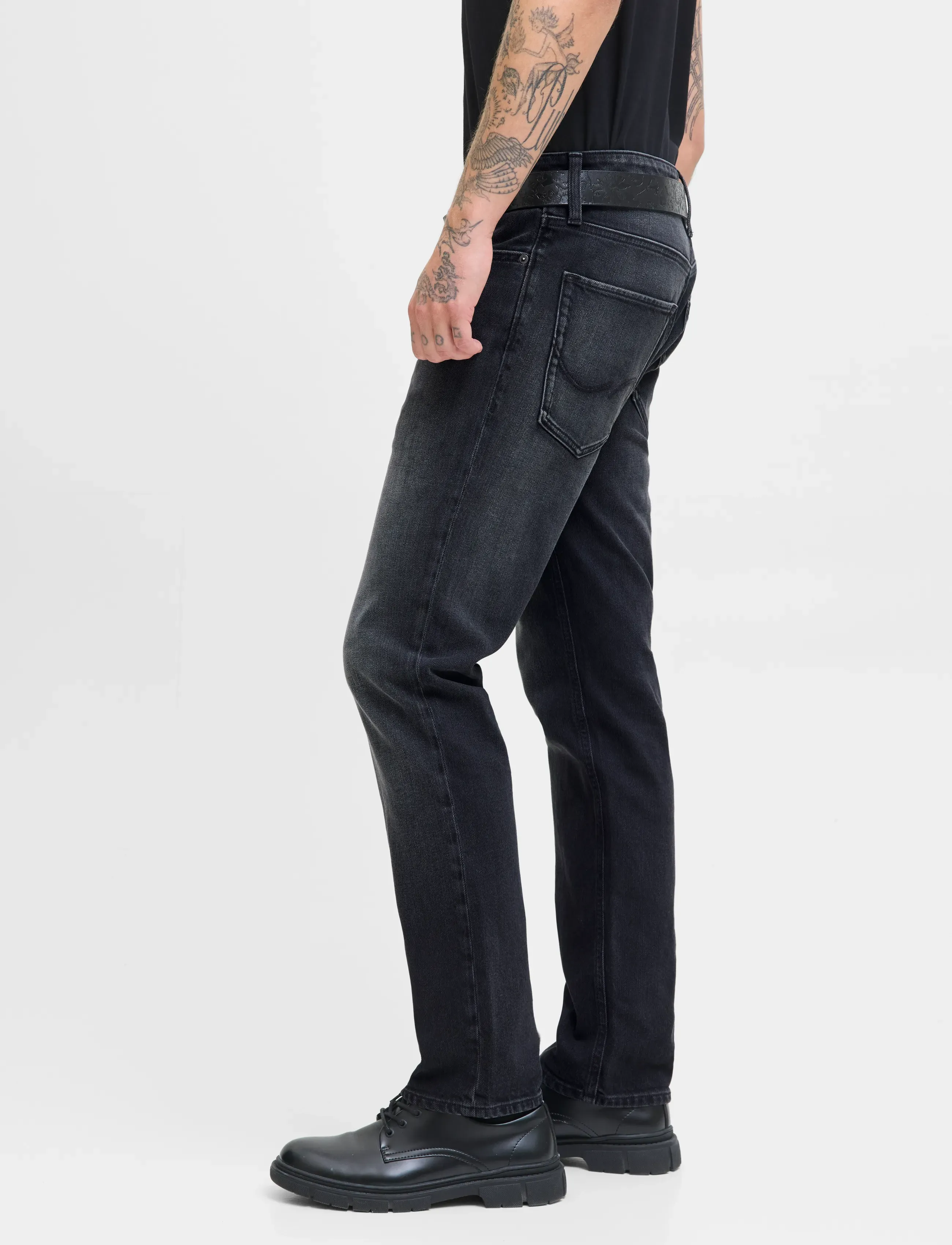 Jack & Jones - JJICLARK JJORIGINAL AKM 394 NOOS - regular jeans - black denim - 5