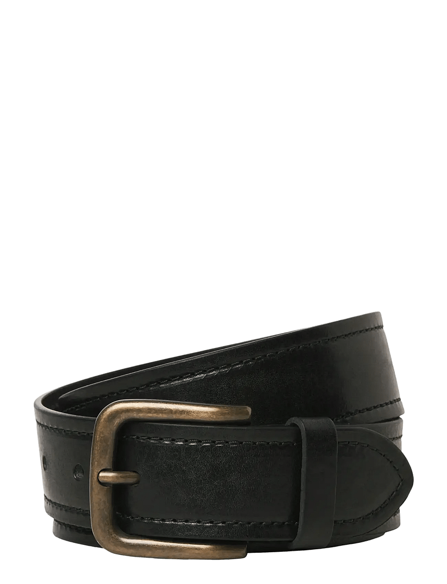 Jack & Jones - JACCRETA LEATHER BELT STYD AW24 - klassisch gürtel - black - 0