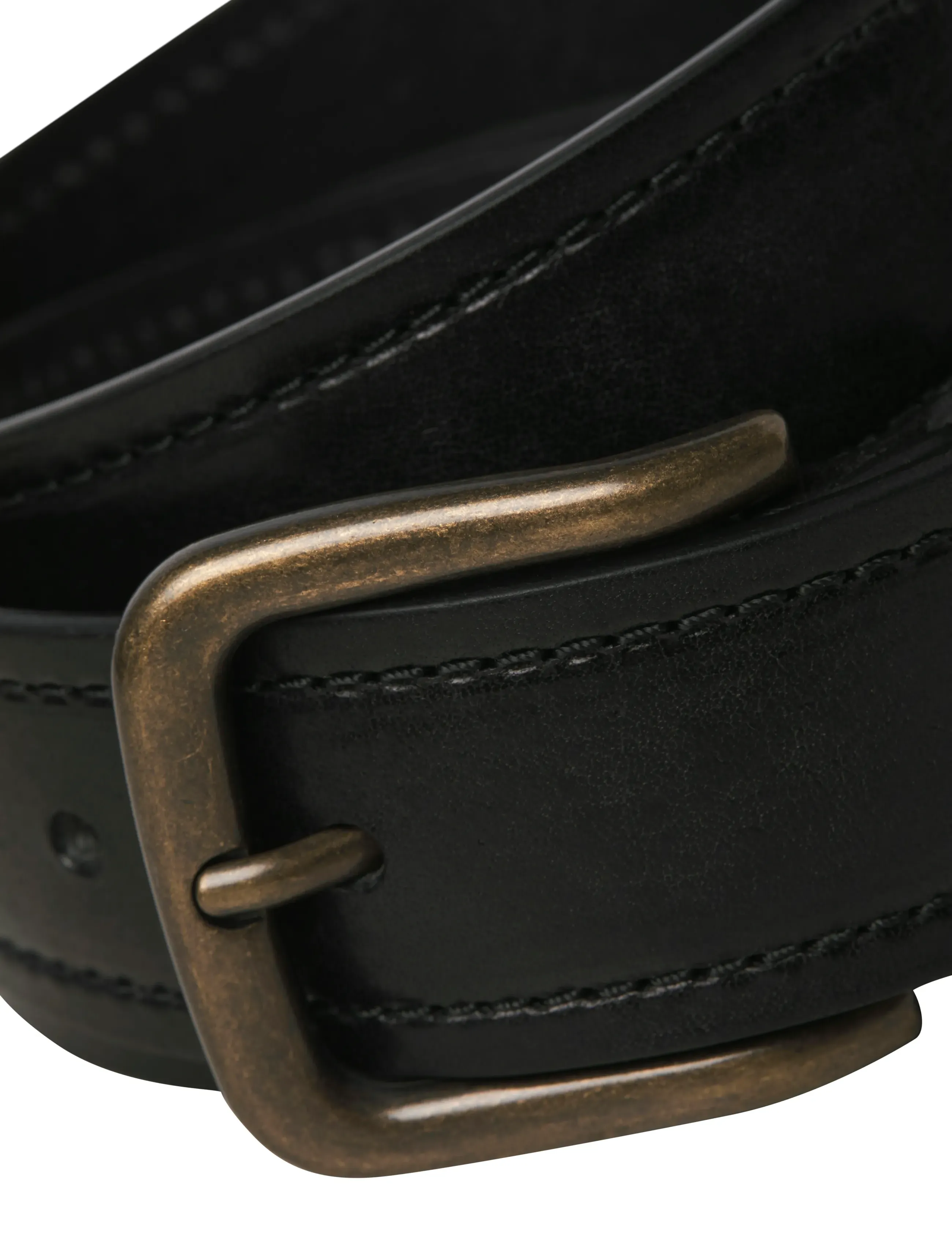 Jack & Jones - JACCRETA  LEATHER BELT STYD AW24 - klassiske bælter - black - 1