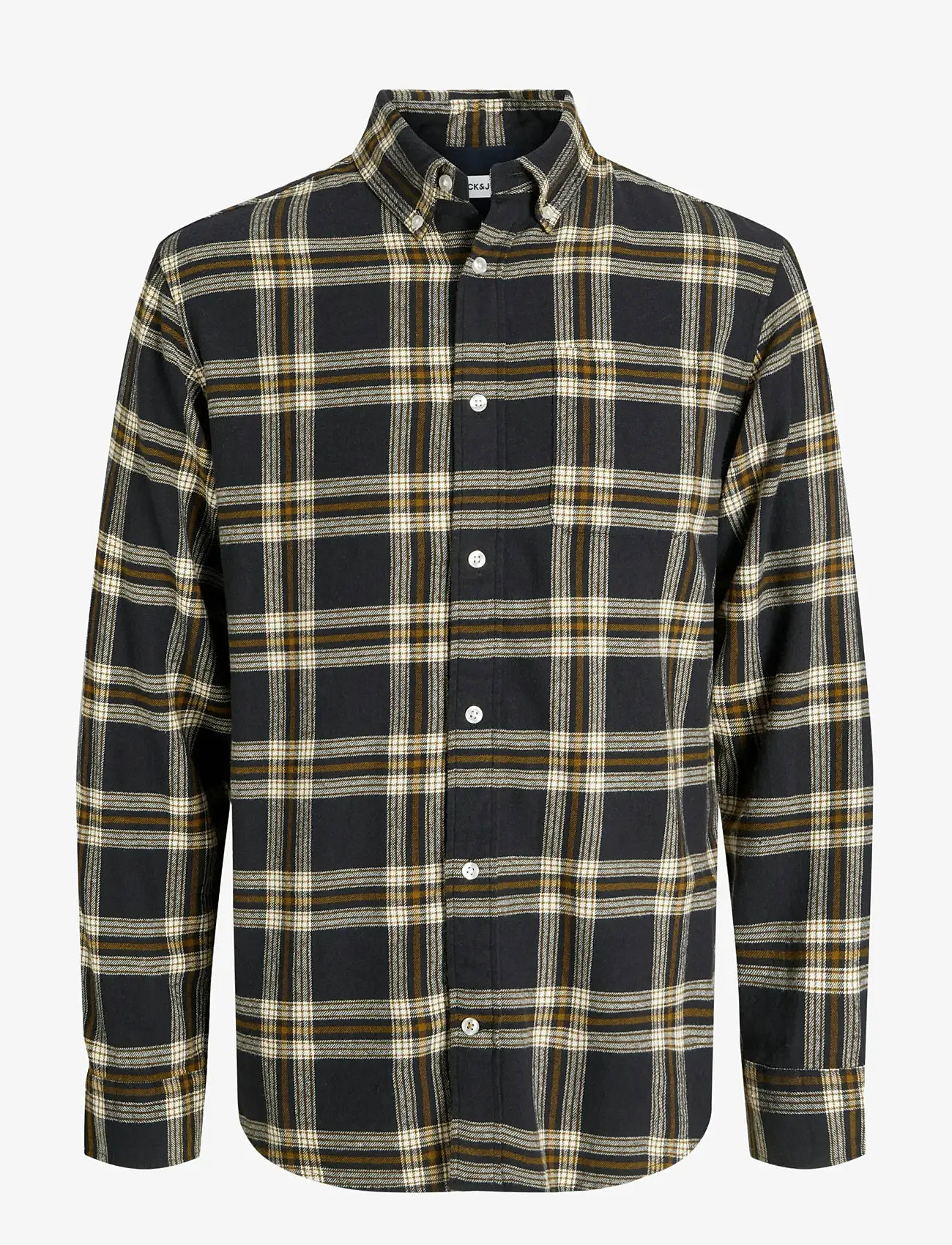 Jack & Jones - JJECLASSIC FLANNEL CHECK SHIRT LS SN - flannel-skjorter - black - 1