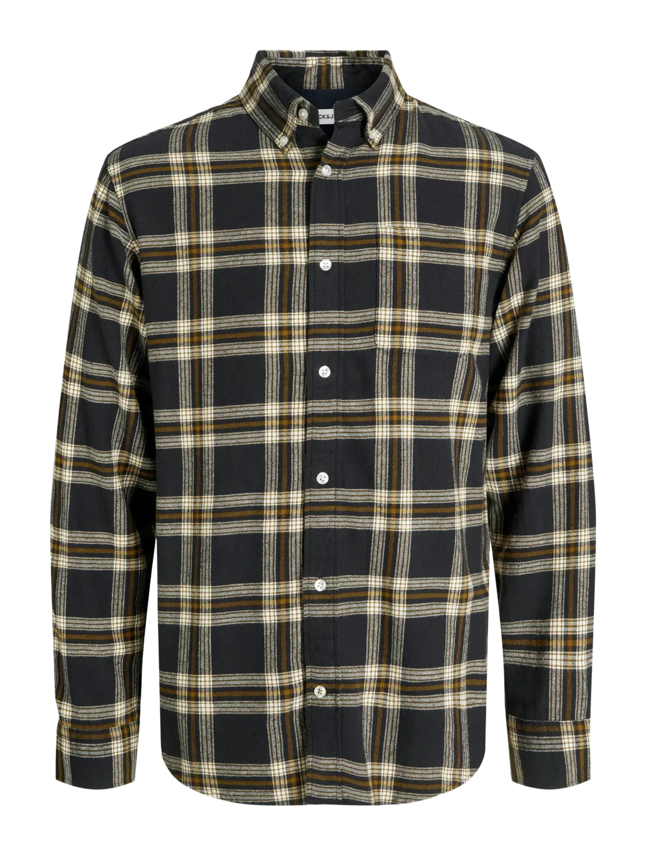 Jack & Jones JJECLASSIC FLANNEL CHECK SHIRT LS SN - Skjorter - BLACK / black