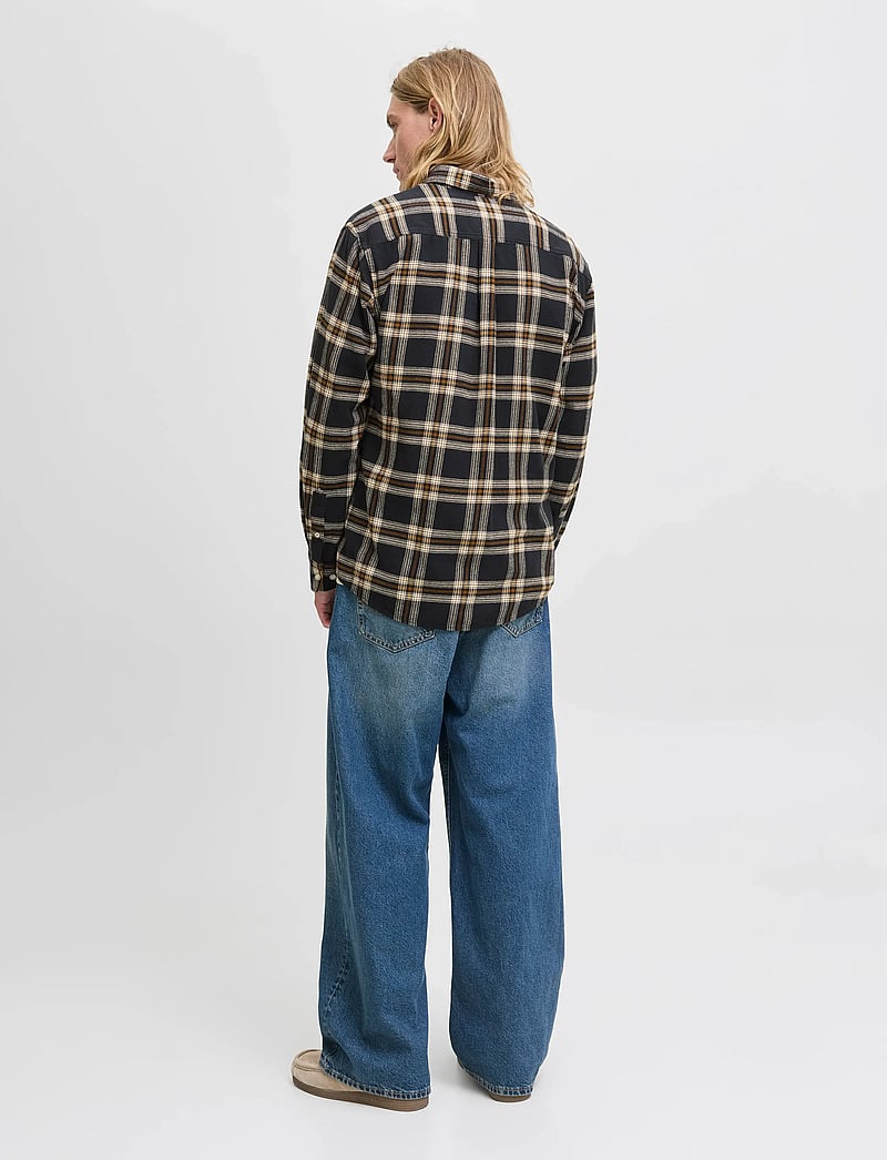 Jack & Jones - JJECLASSIC FLANNEL CHECK SHIRT LS SN - flannel-skjorter - black - 2