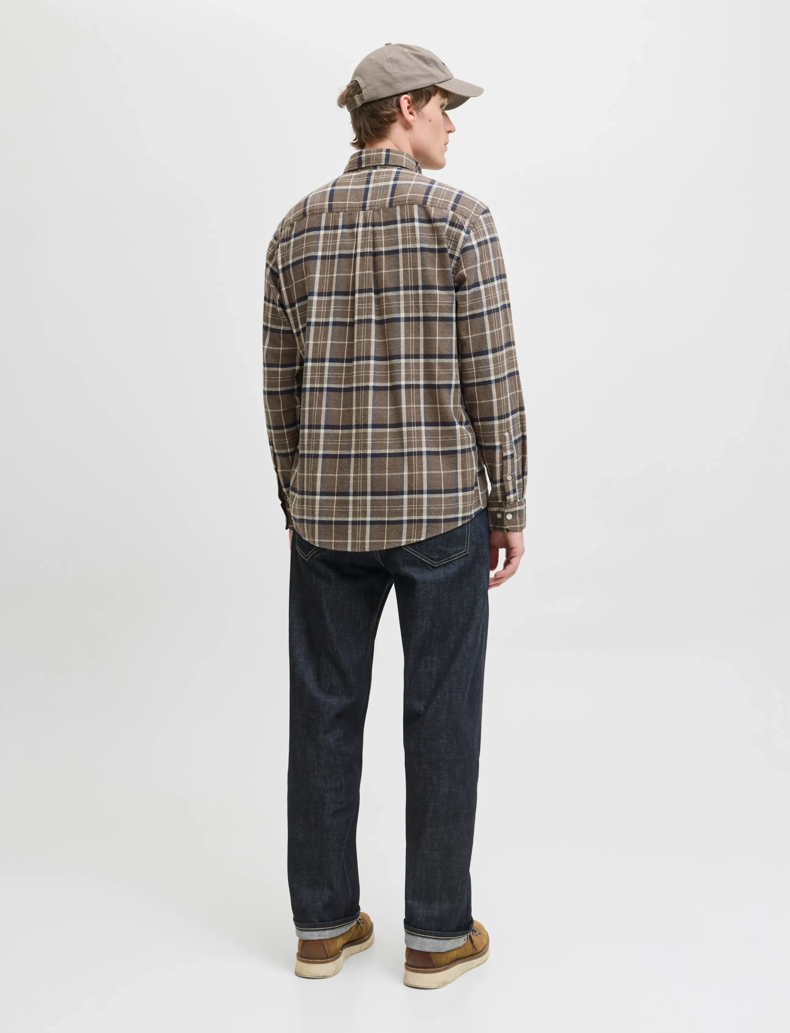 Jack & Jones - JJECLASSIC FLANNEL CHECK SHIRT LS SN - flanell-hemden - otter - 2