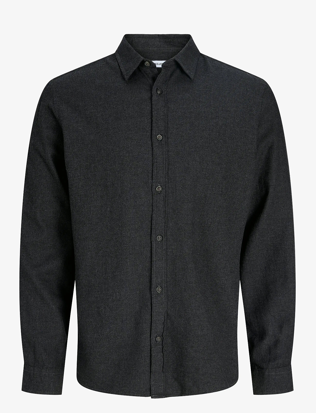 Jack & Jones - JJECLASSIC MELANGE SHIRT L/S NOOS - flanell-hemden - dark grey melange - 1