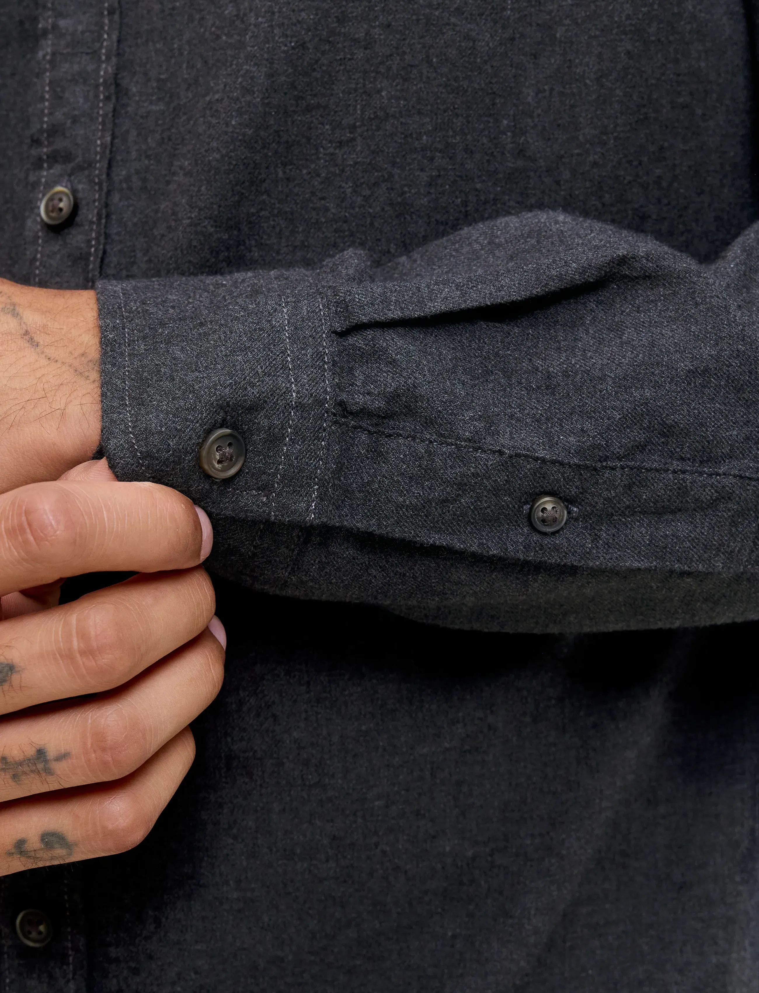 JACK & JONES Jjeclassic Melange Shirt L/S Noos casual skjortor herr – bild 6