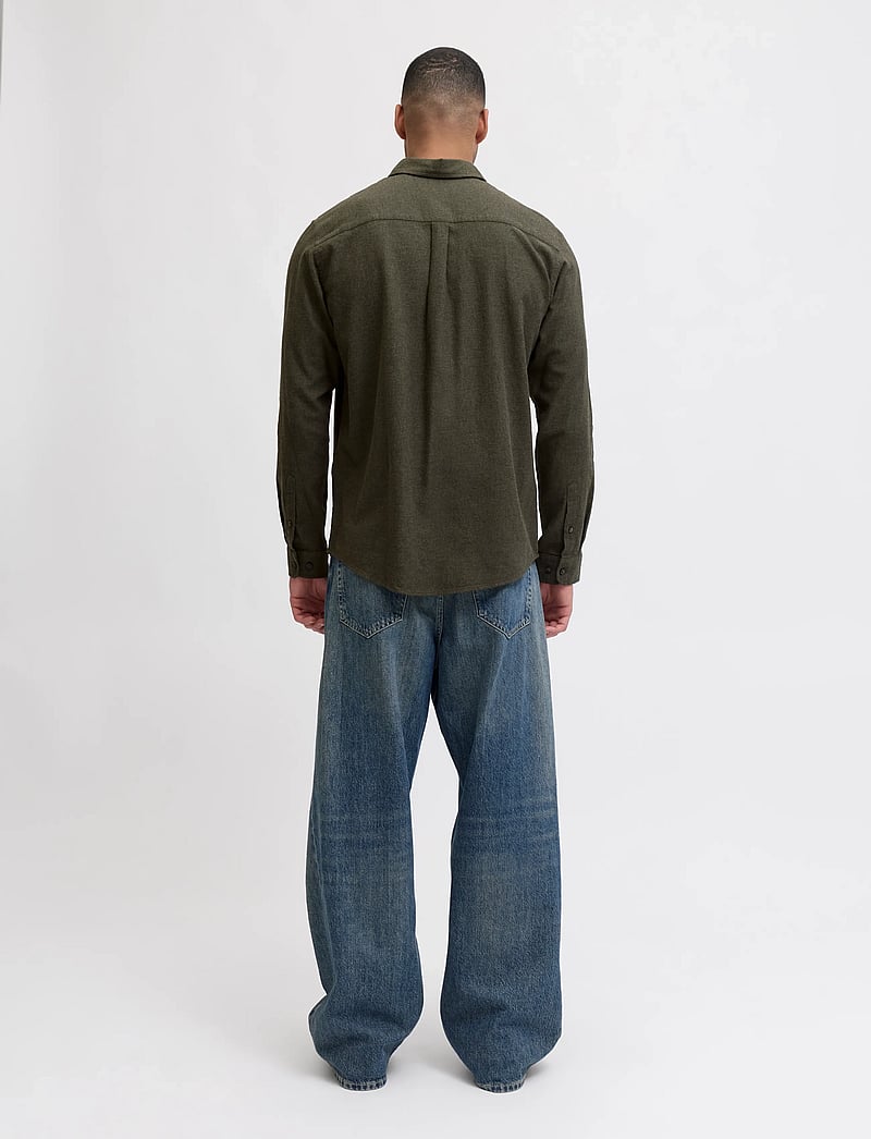 Jack & Jones - JJECLASSIC MELANGE SHIRT L/S NOOS - flanell-hemden - rosin - 2