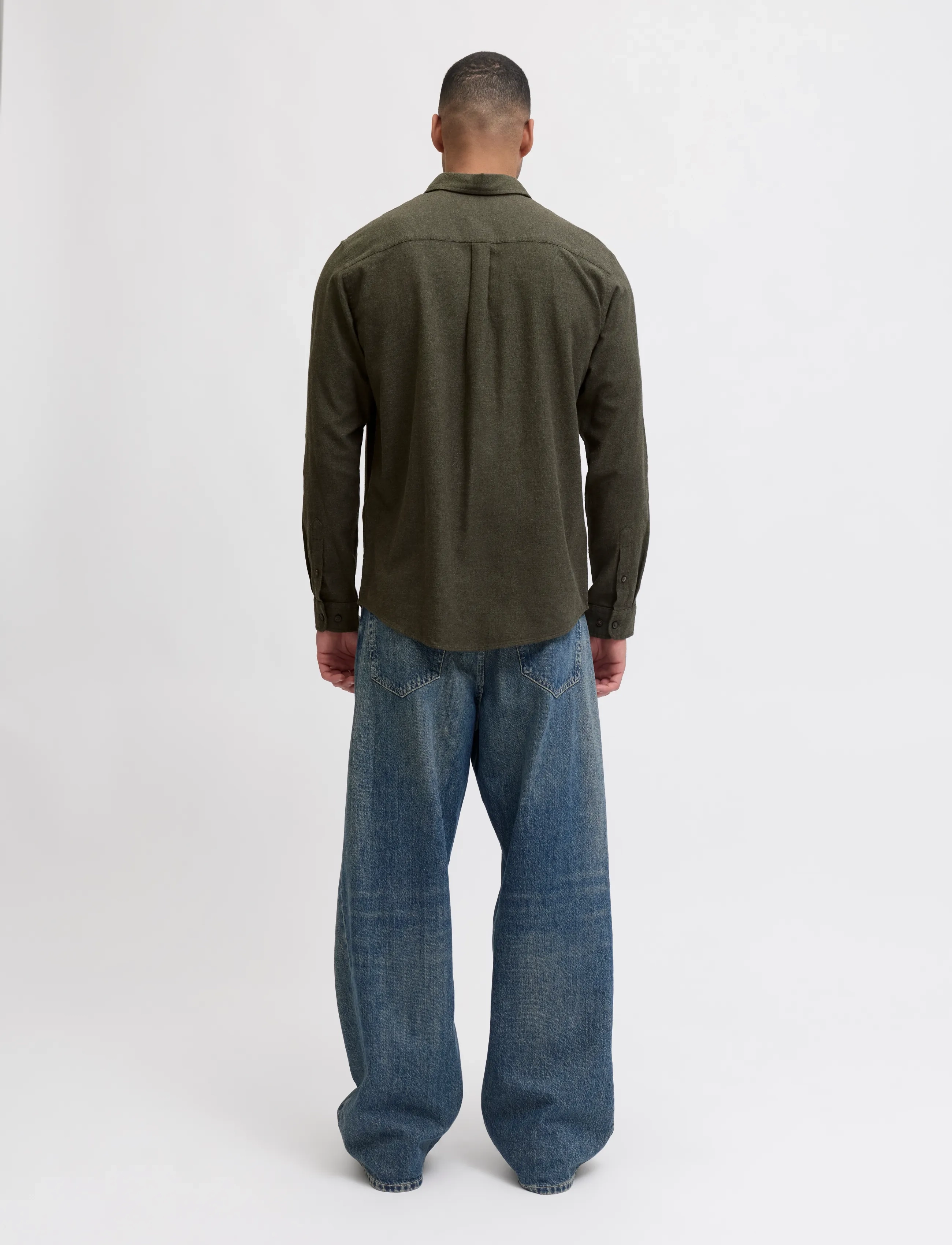 Jack & Jones - JJECLASSIC MELANGE SHIRT L/S NOOS - flannel skyrtur - rosin - 2