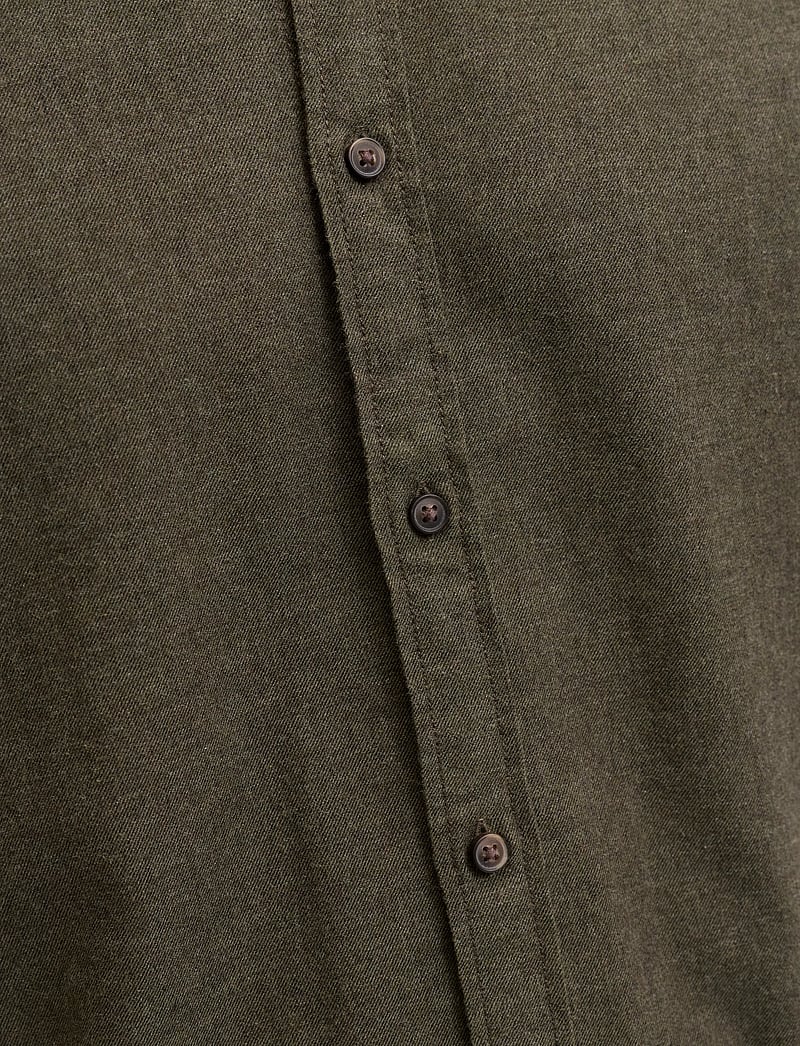 Jack & Jones - JJECLASSIC MELANGE SHIRT L/S NOOS - flanell-hemden - rosin - 3