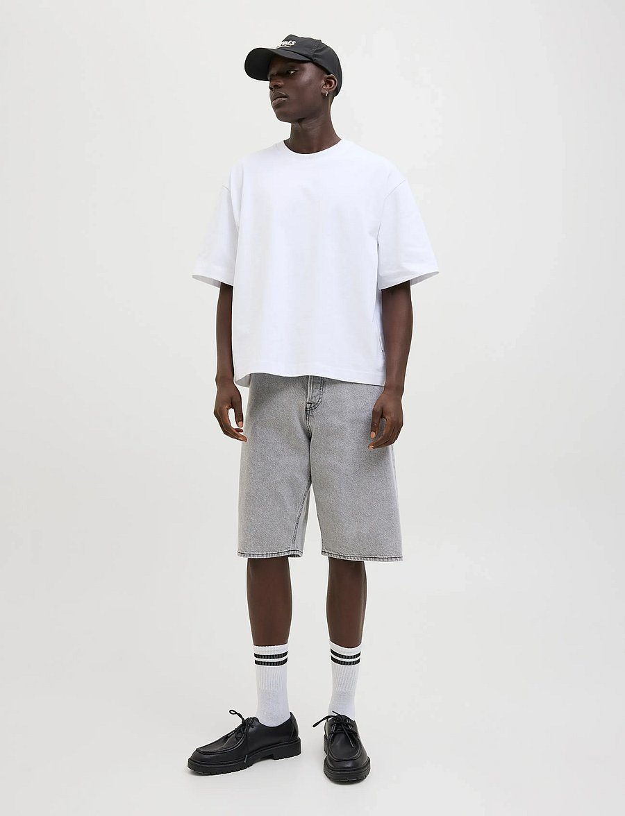 Jack & Jones - JJIRON JJORIGINAL SHORTS SQ 730 SN - jorts - grey denim - 4