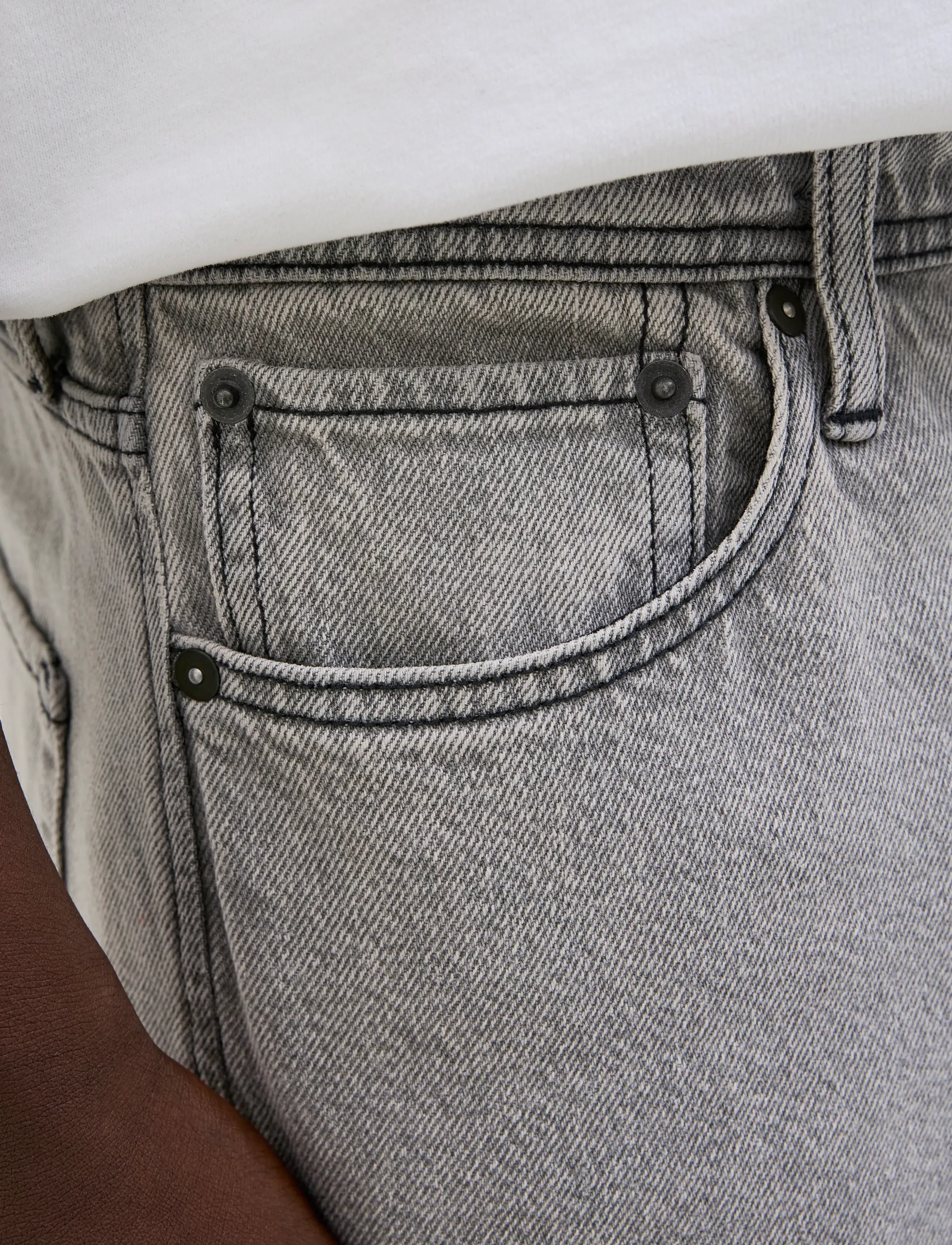 Jack & Jones - JJIRON JJORIGINAL SHORTS SQ 730 SN - jorts - grey denim - 5