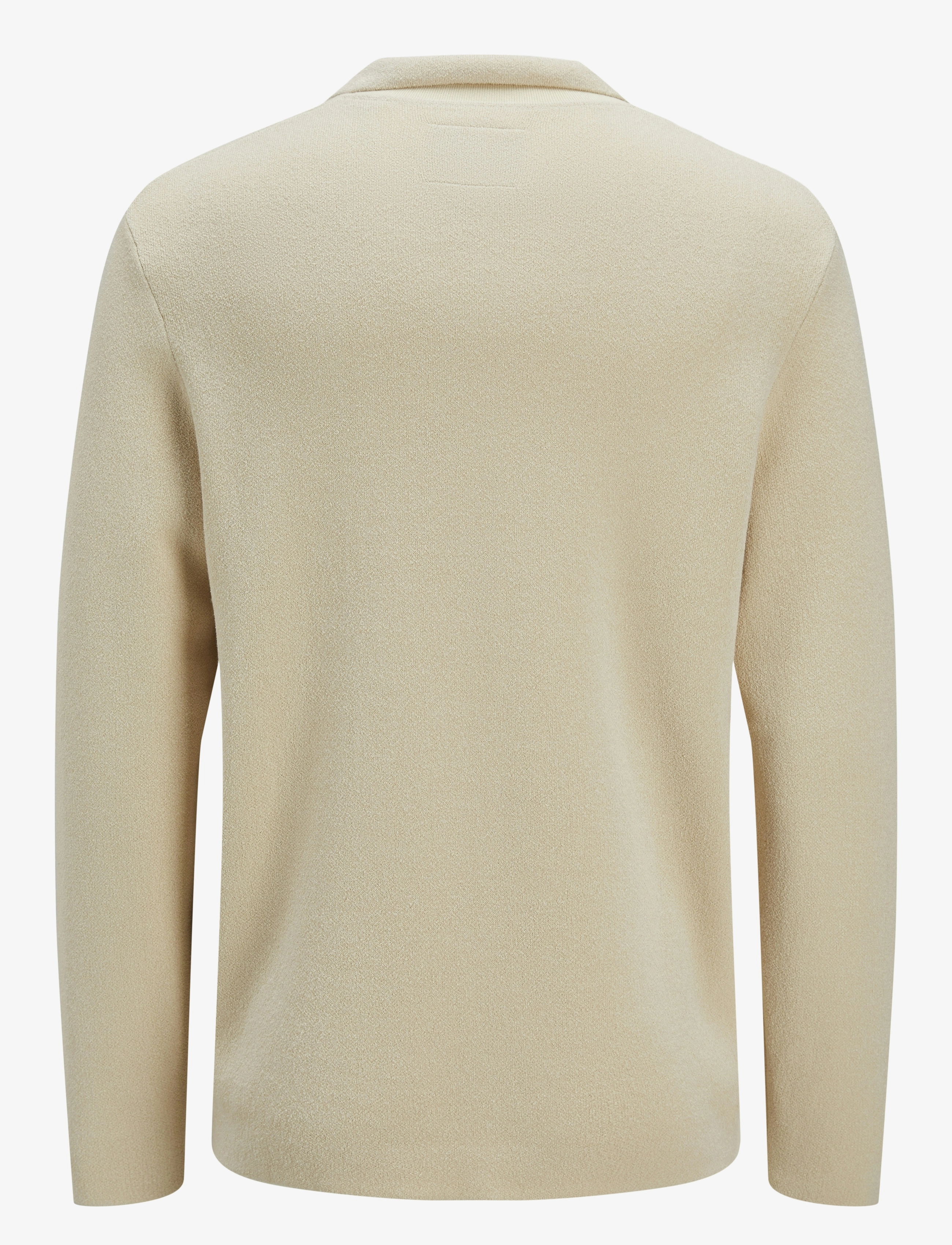 Jack & Jones - JPRWASON KNIT SPLIT NECK STYD AW24 - strik - summer sand - 2
