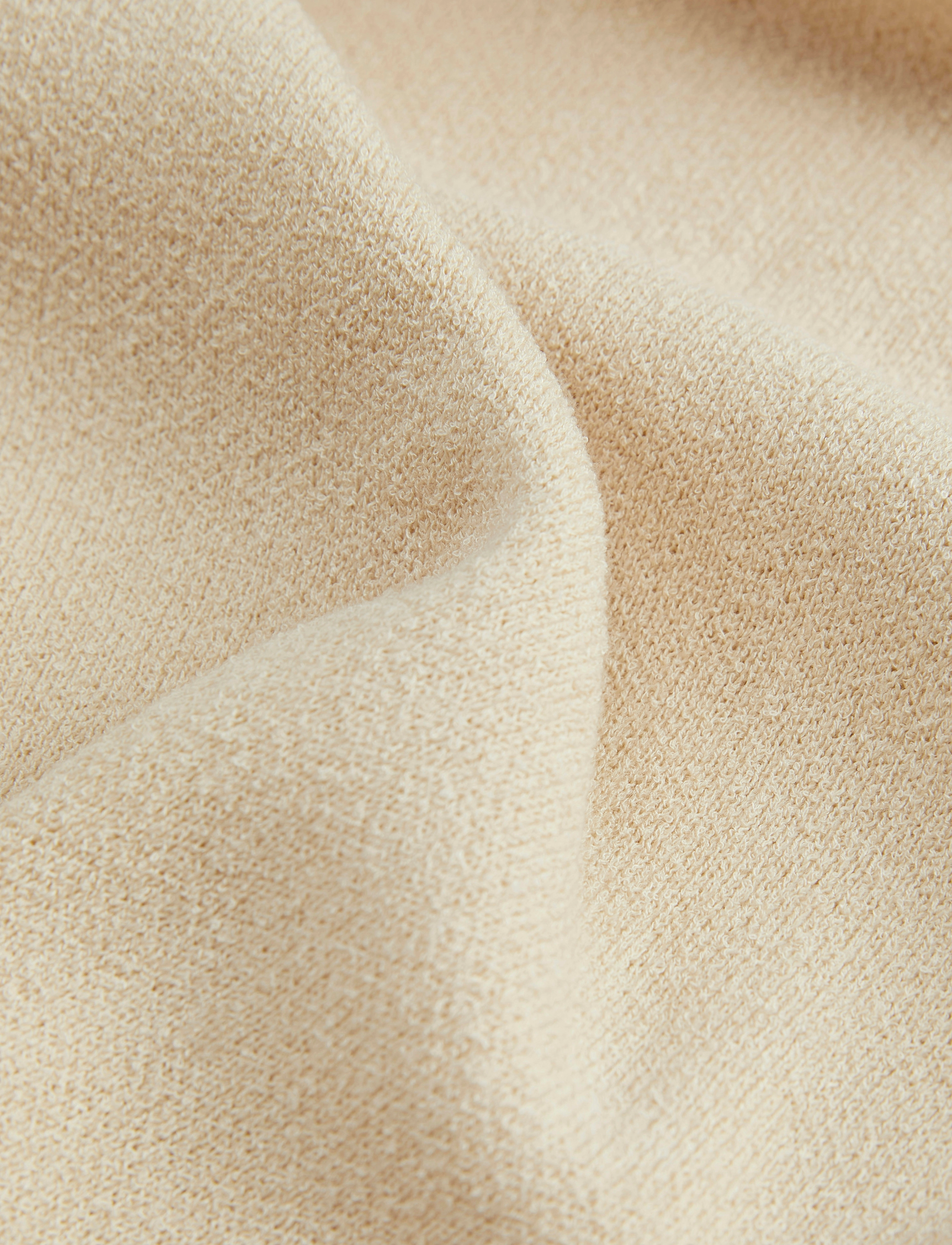 Jack & Jones - JPRWASON KNIT SPLIT NECK STYD AW24 - strik - summer sand - 5