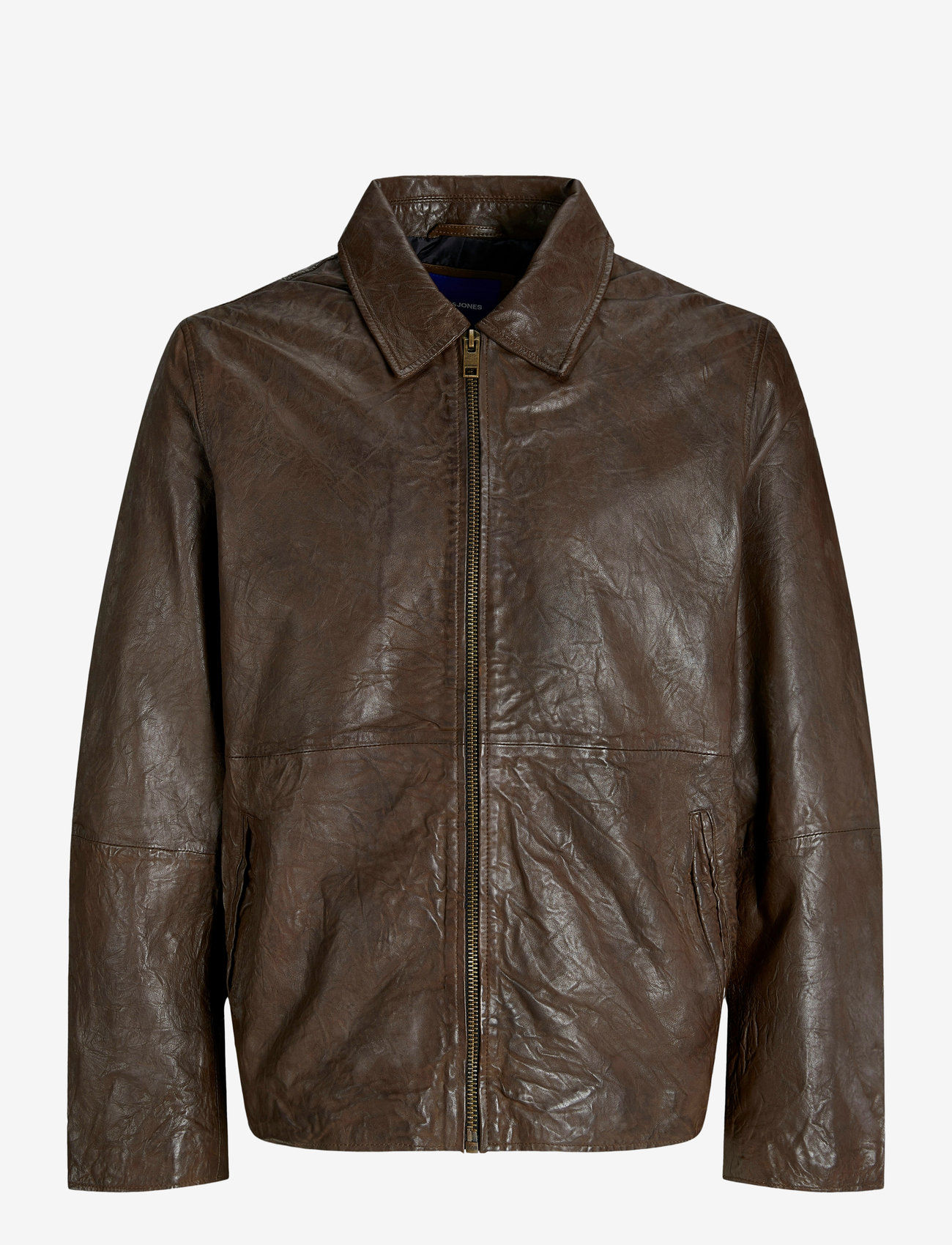 Jack & Jones - JORCRINCLE LEATHER JKT STYD AW24 - höstjackor - chocolate brown - 1
