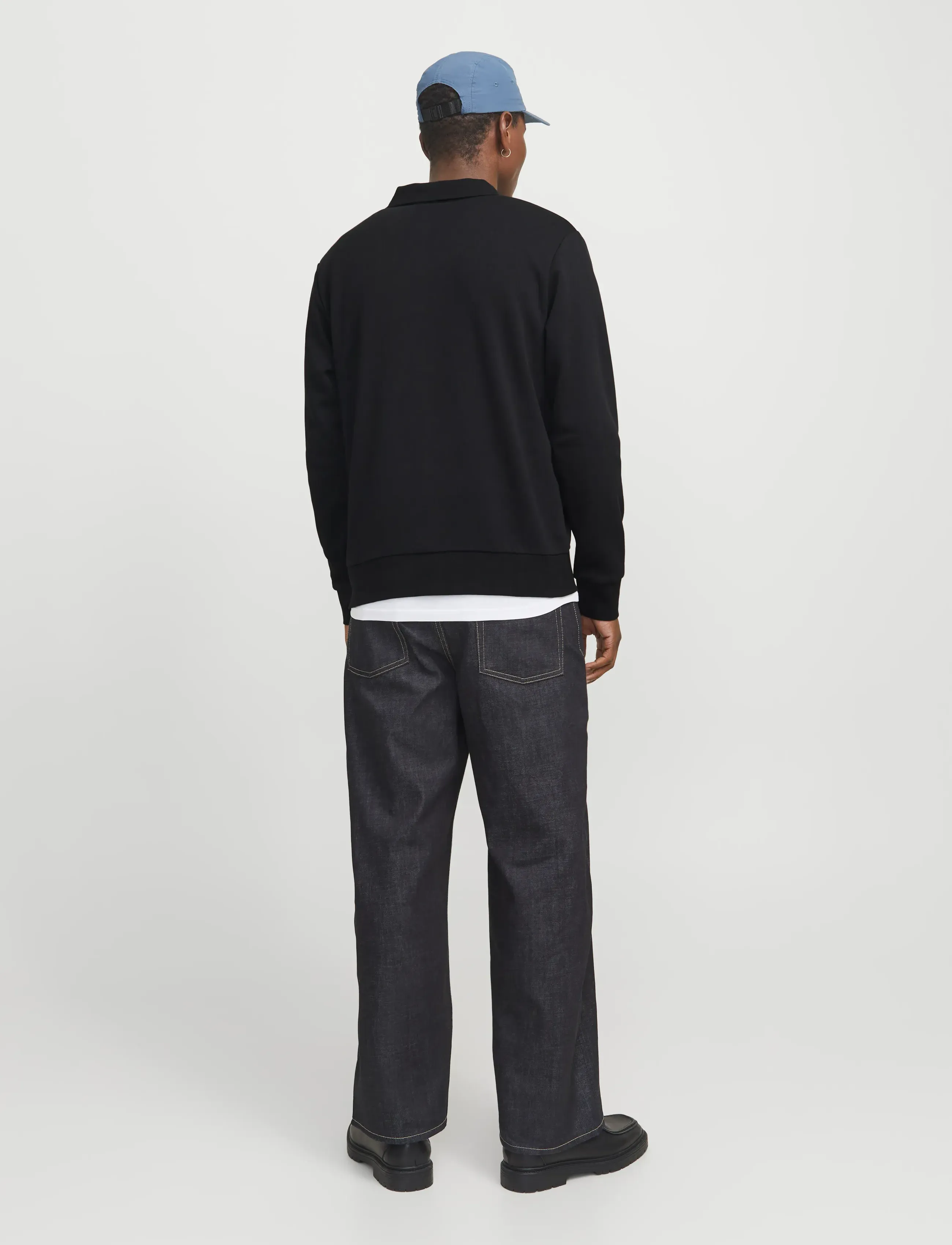 Jack & Jones - JJEBRADLEY SWEAT POLO NOOS - polos en tricot à manches longues - black - 2