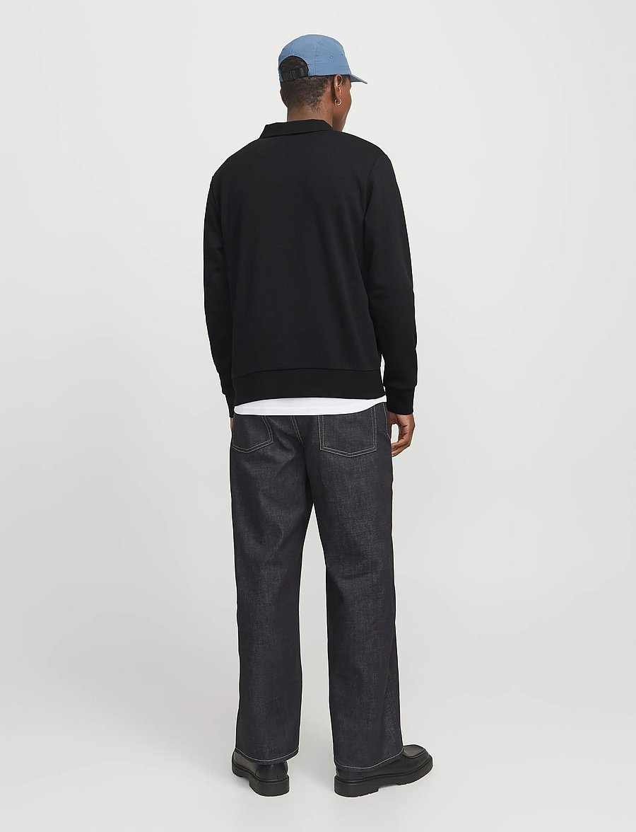 Jack & Jones - JJEBRADLEY SWEAT POLO NOOS - polos en tricot à manches longues - black - 2