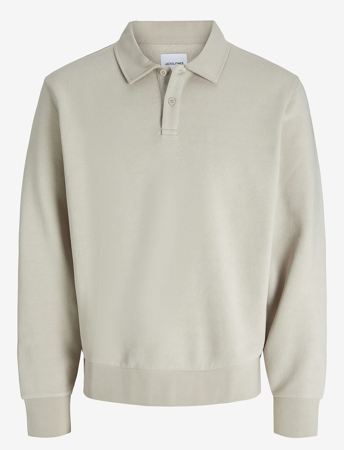 Jack & Jones - JJEBRADLEY SWEAT POLO NOOS - poloer i strik med lange ærmer - moonbeam - 1