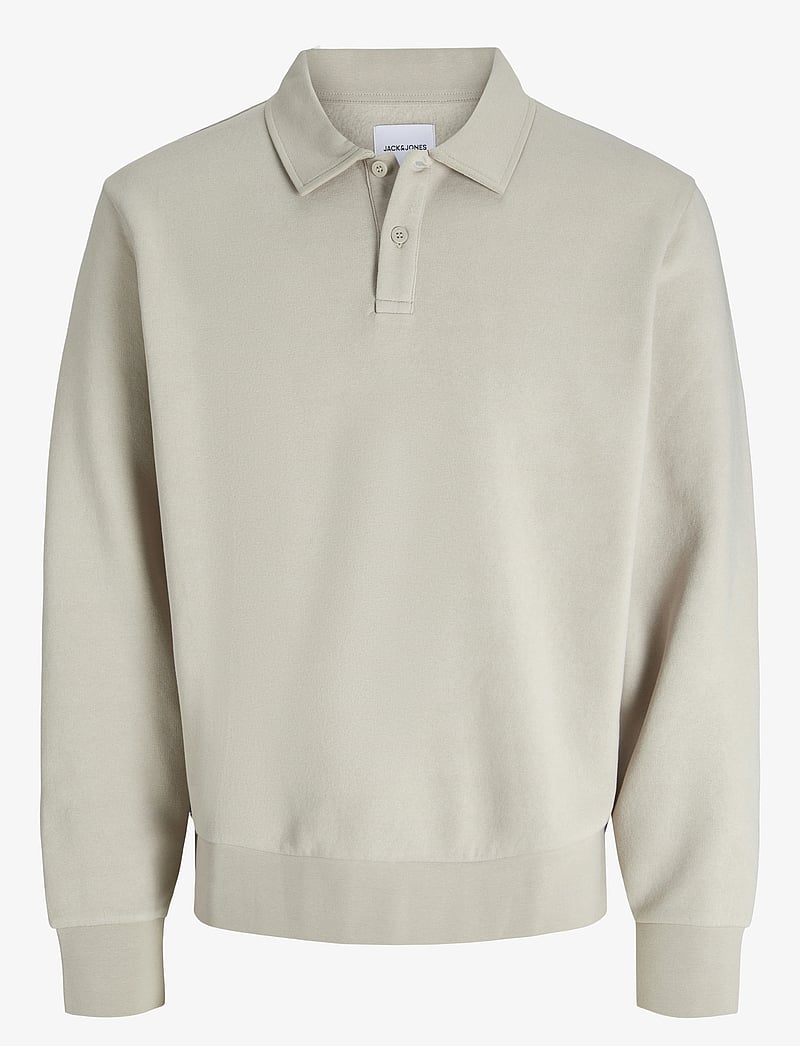 Jack & Jones - JJEBRADLEY SWEAT POLO NOOS - poloer i strik med lange ærmer - moonbeam - 1