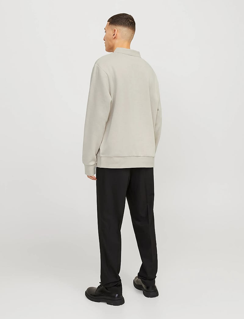 Jack & Jones - JJEBRADLEY SWEAT POLO NOOS - poloer i strik med lange ærmer - moonbeam - 2