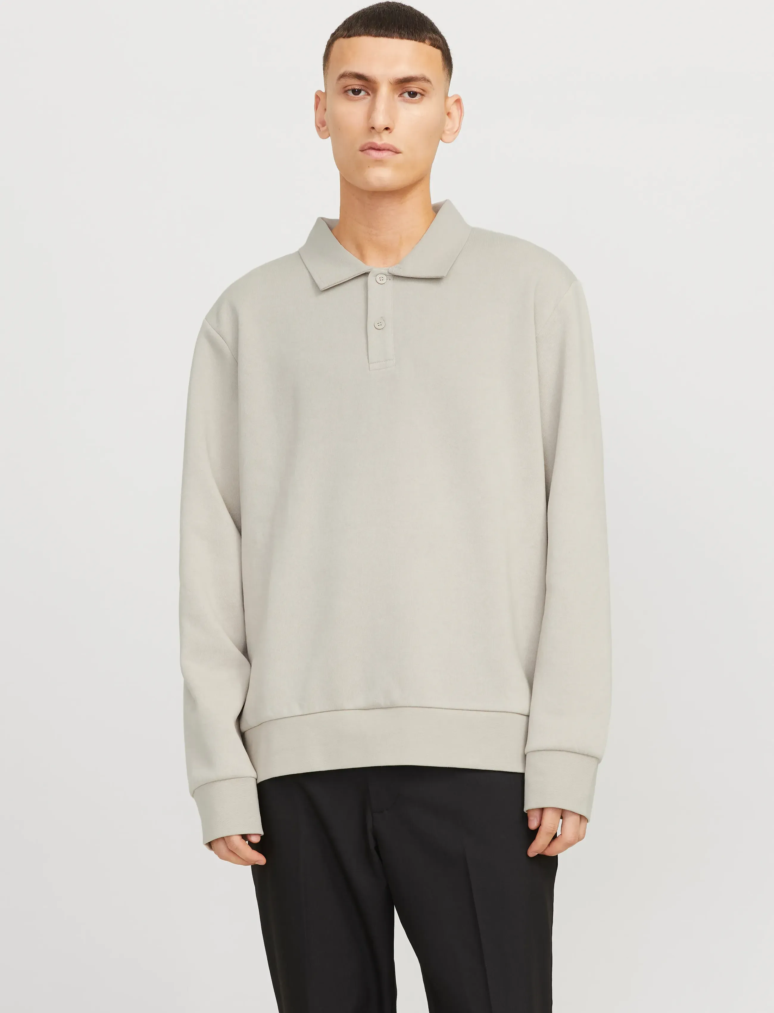 Polotröjor med långa ärmar Jack & Jones Bradley pikétröja 8