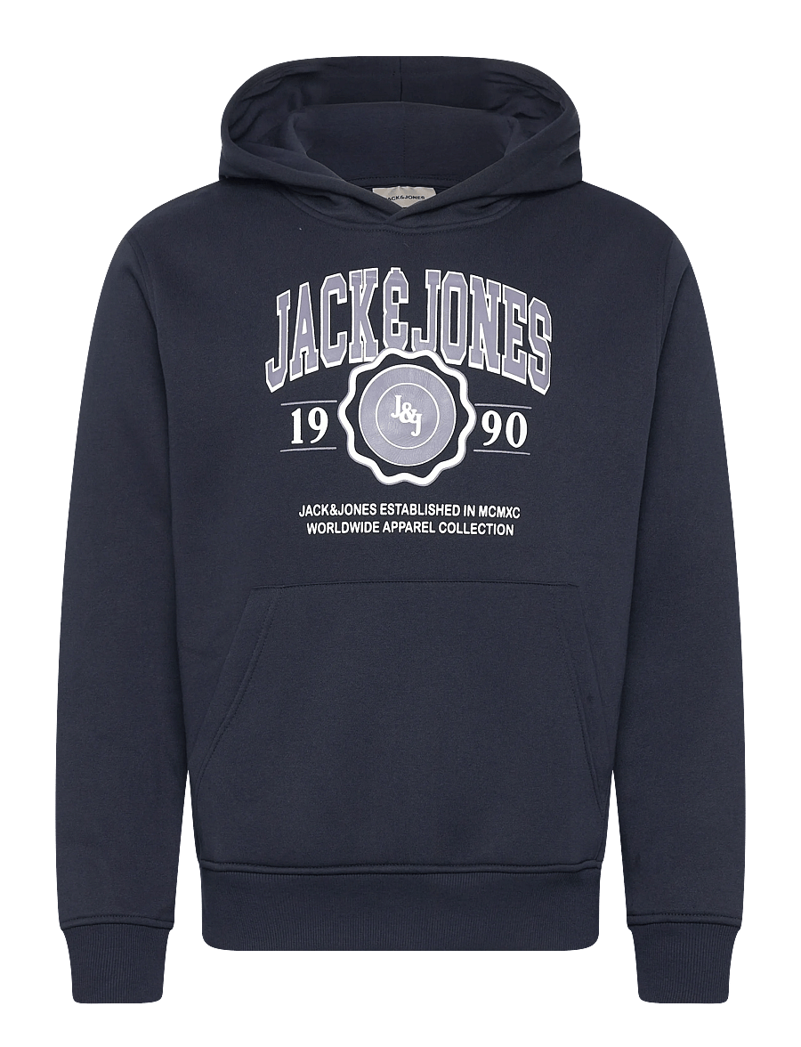 Jack & Jones - JJMAKO SWEAT HOOD - hettupeysur - sky captain - 0