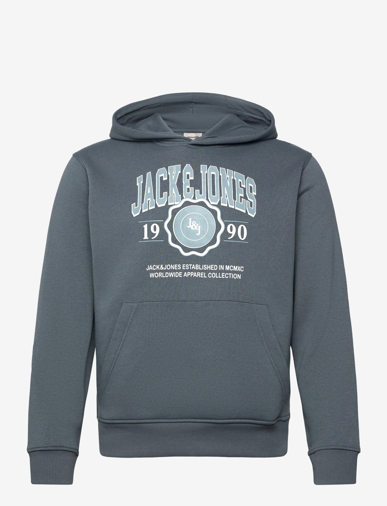 Jack & Jones - JJMAKO SWEAT HOOD - kapuutsiga dressipluusid - stormy weather - 0