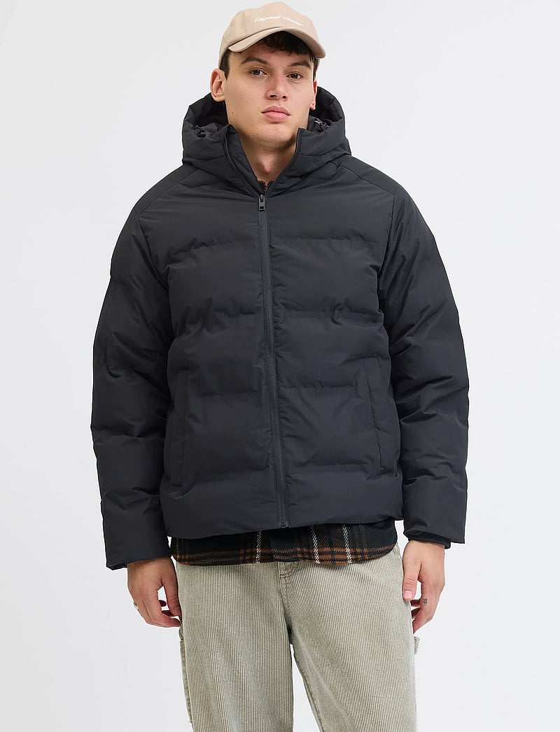 Jack & Jones - JJESOHO PUFFER HOOD SN - daunenjacken - black - 0