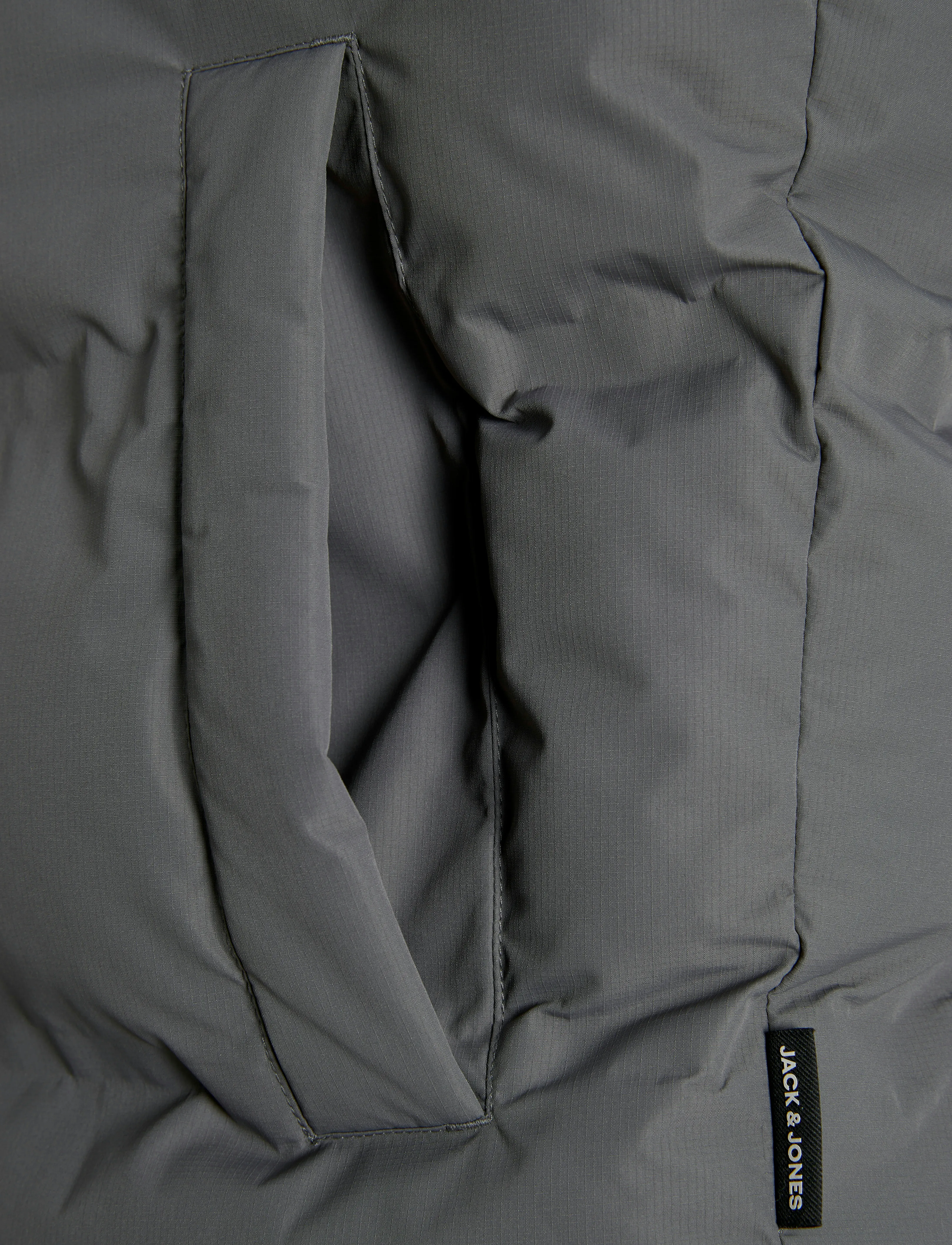 Jack & Jones - JJESOHO PUFFER HOOD SN - dunjakker - castlerock - 2