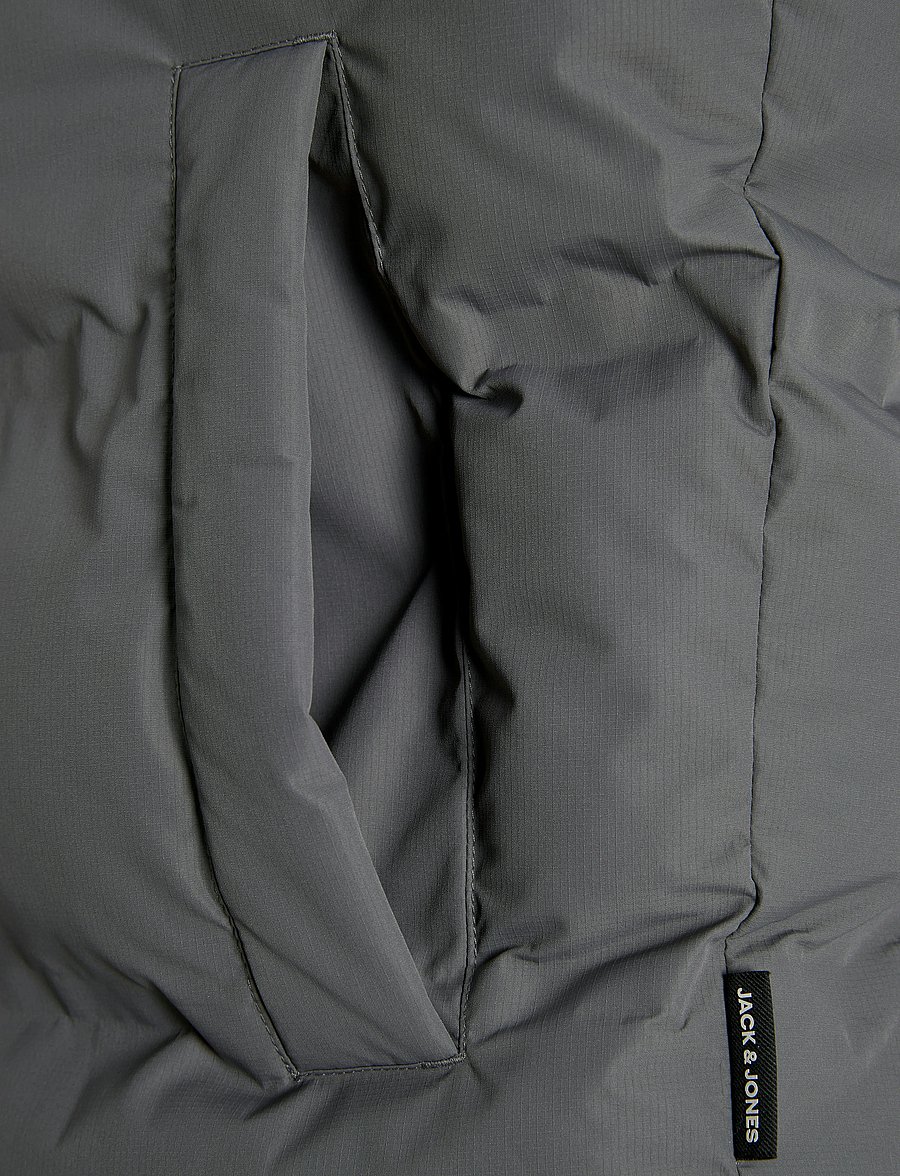Jack & Jones - JJESOHO PUFFER HOOD SN - daunenjacken - castlerock - 2