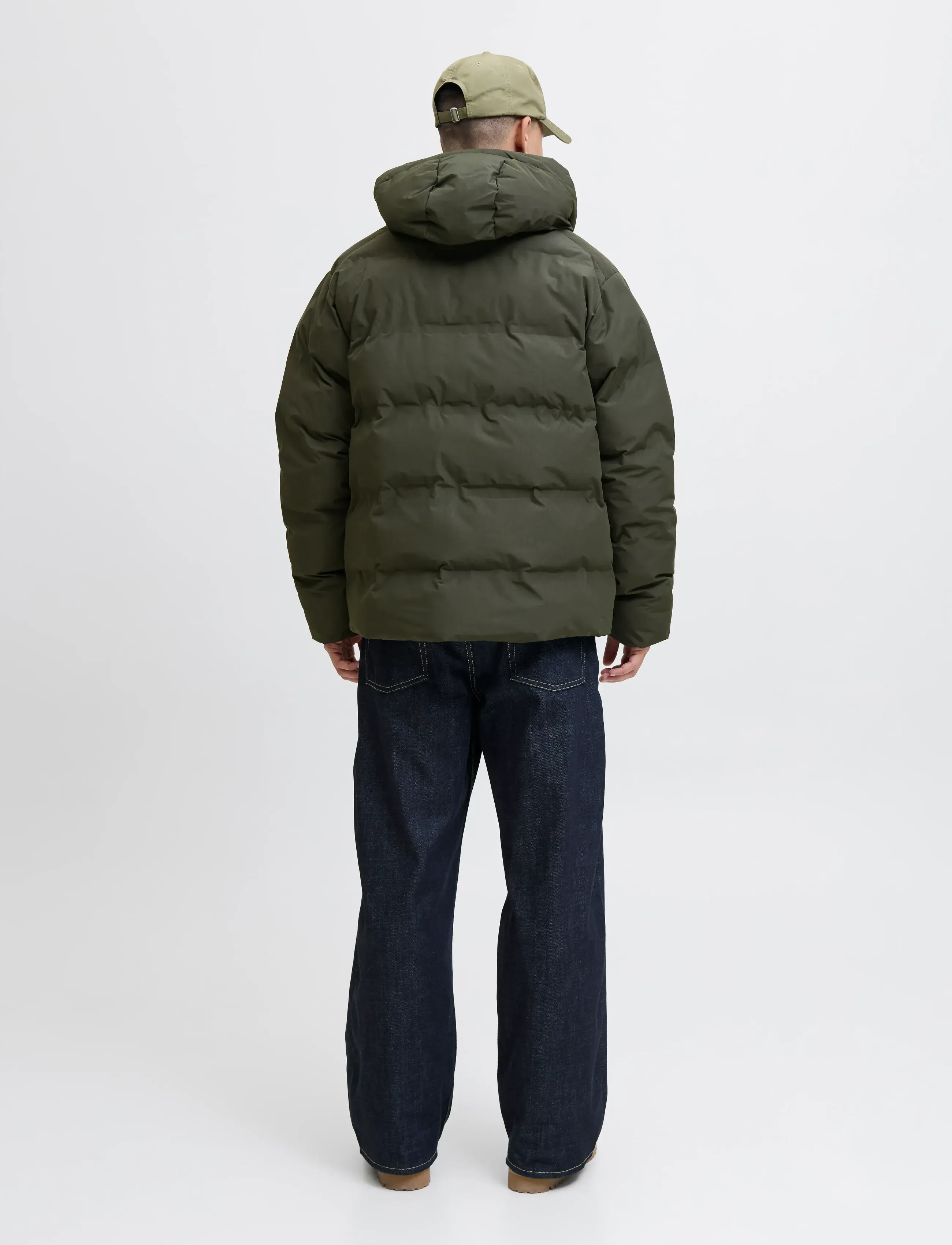 Jack & Jones - JJESOHO PUFFER HOOD SN - dunjackor - rosin - 2