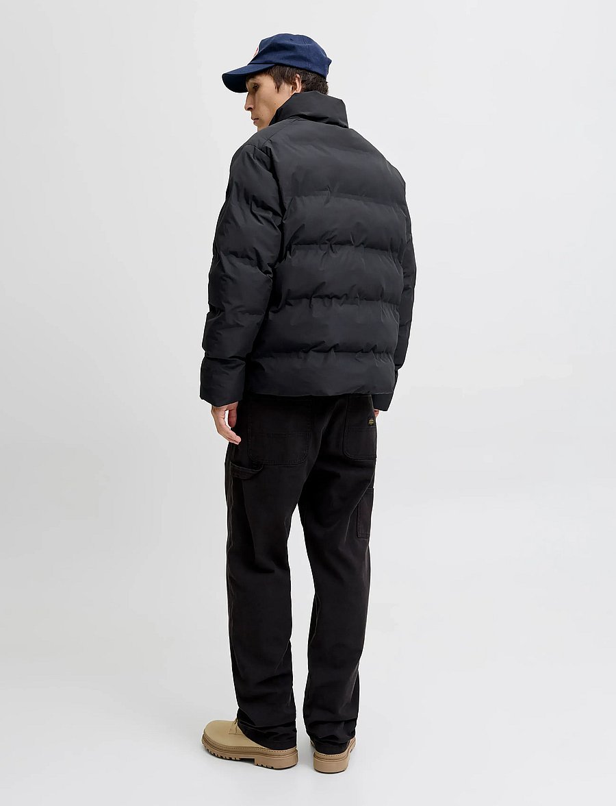 Jack & Jones - JJESOHO PUFFER COLLAR SN - daunenjacken - black - 2
