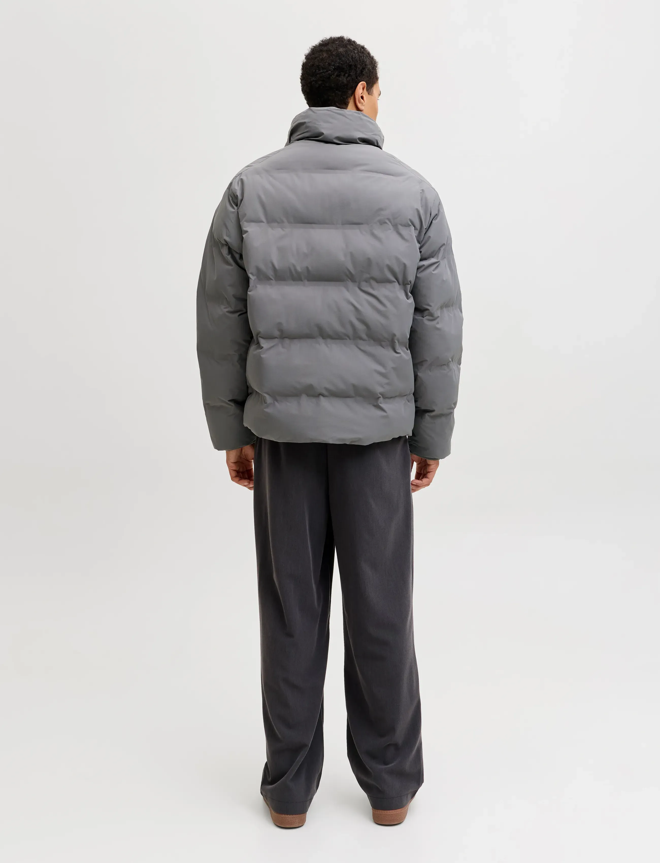 Jack & Jones - JJESOHO PUFFER COLLAR SN - down jackets - castlerock - 3