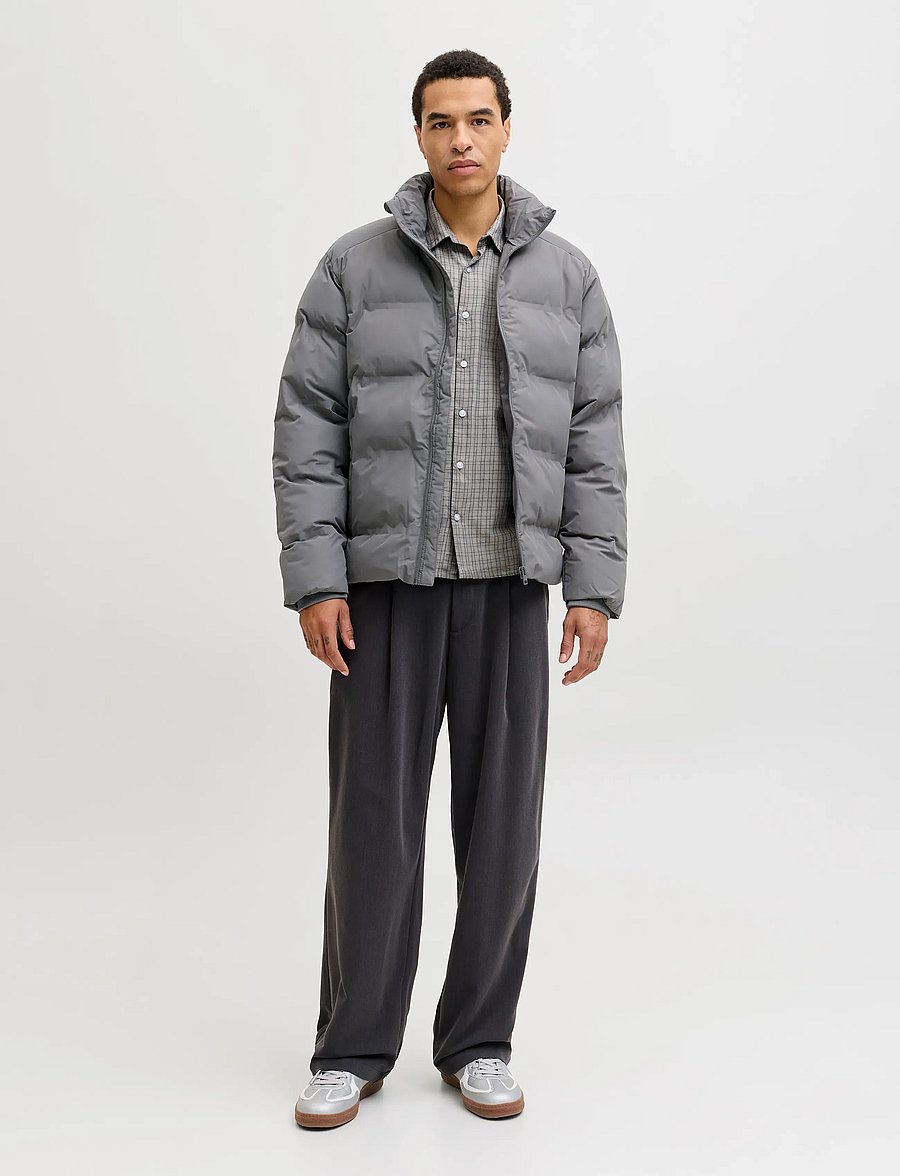 Jack & Jones - JJESOHO PUFFER COLLAR SN - daunenjacken - castlerock - 4