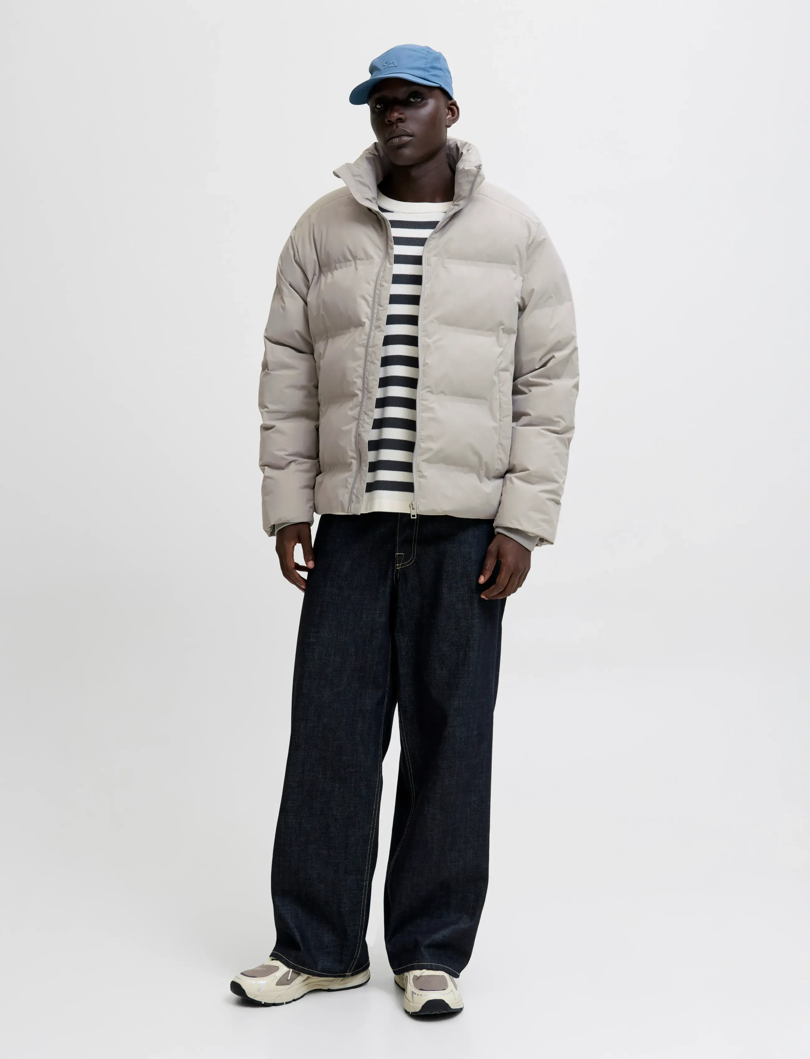 Jack & Jones Jjesoho Puffer Collar Sn, XXL, Cream, Jakker > Vatterede Jakker, Herre