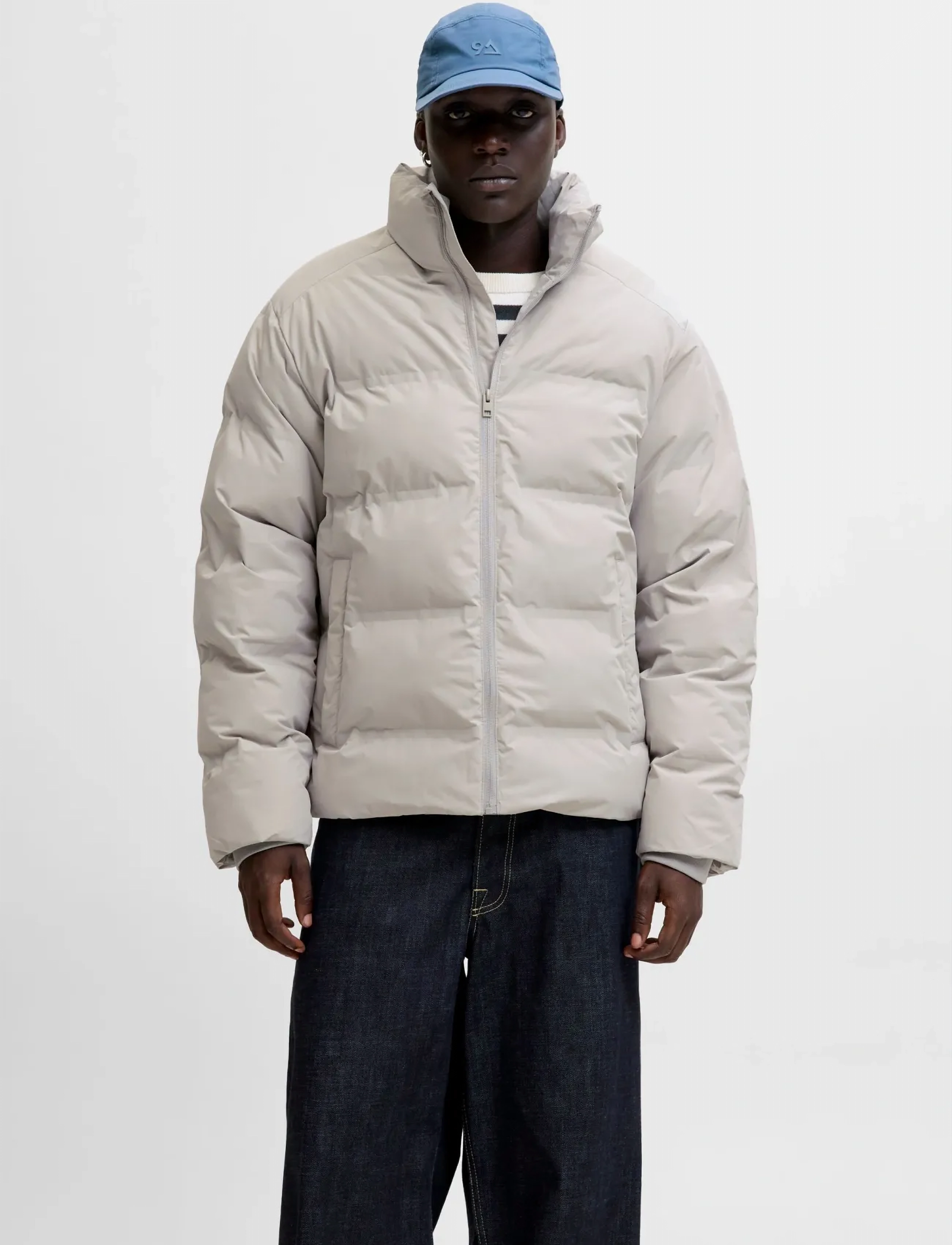 Jack & Jones - JJESOHO PUFFER COLLAR SN - daunenjacken - dove - 2