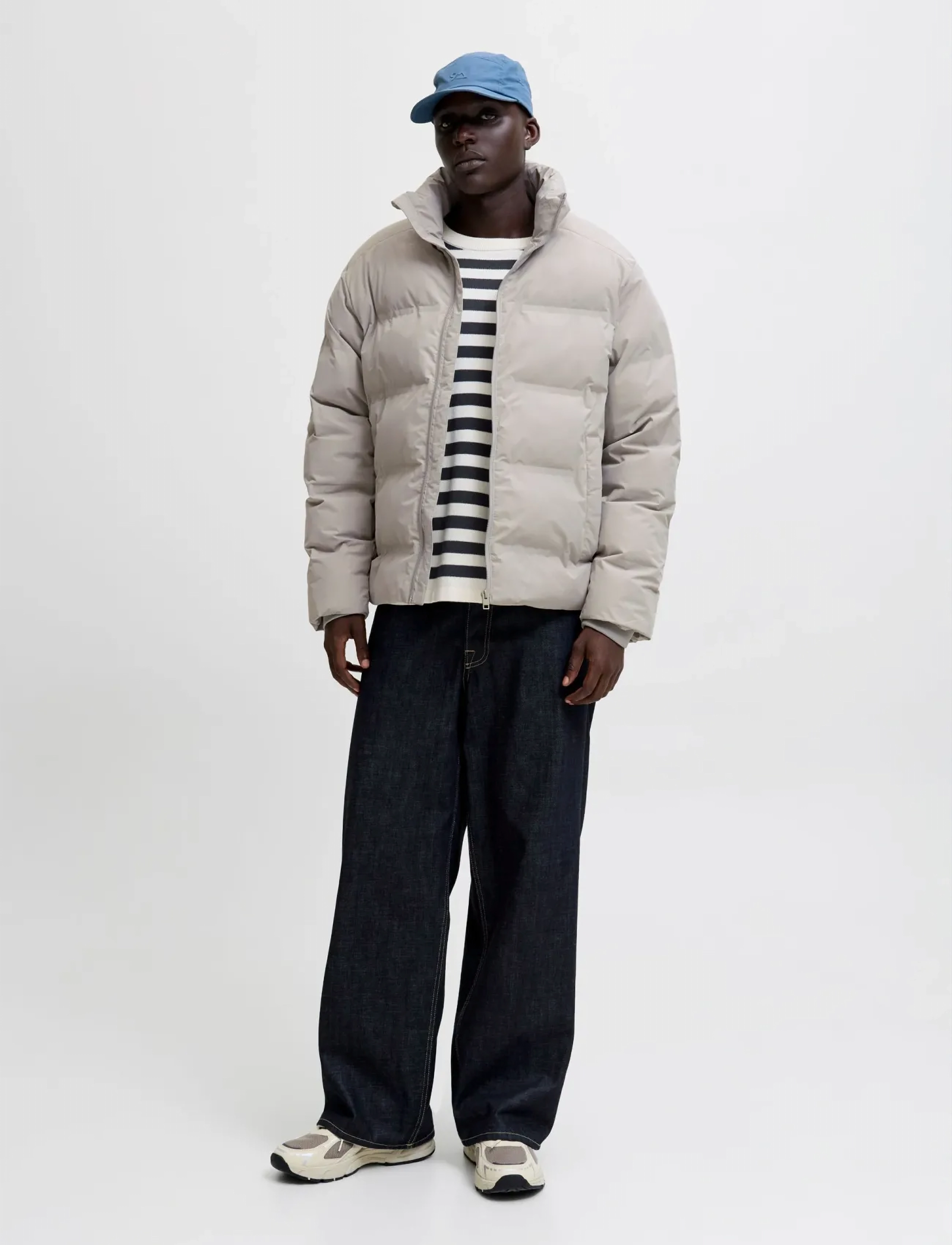 Jack & Jones - JJESOHO PUFFER COLLAR SN - daunenjacken - dove - 4
