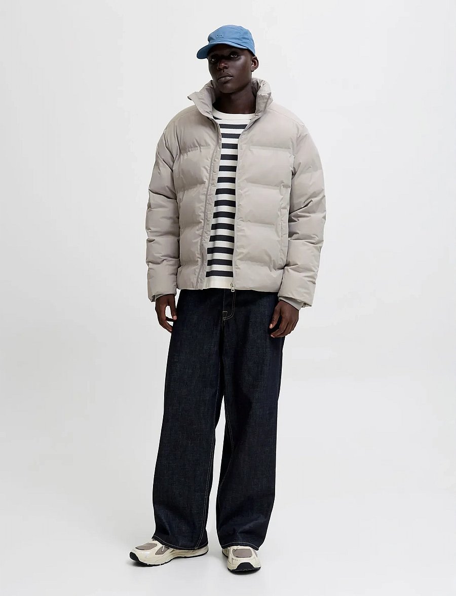 Jack & Jones - JJESOHO PUFFER COLLAR SN - daunenjacken - dove - 4