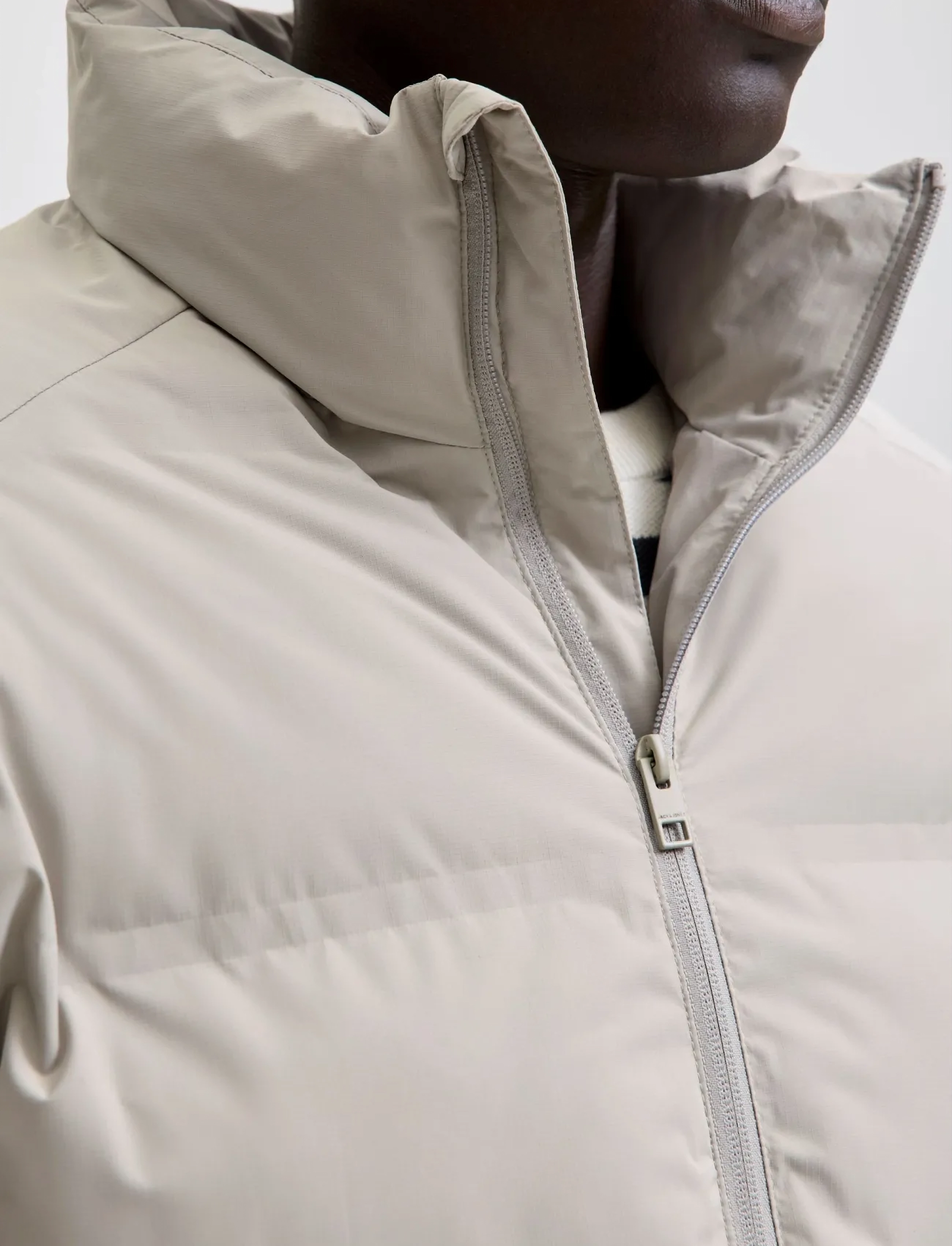 Jack & Jones - JJESOHO PUFFER COLLAR SN - daunenjacken - dove - 5